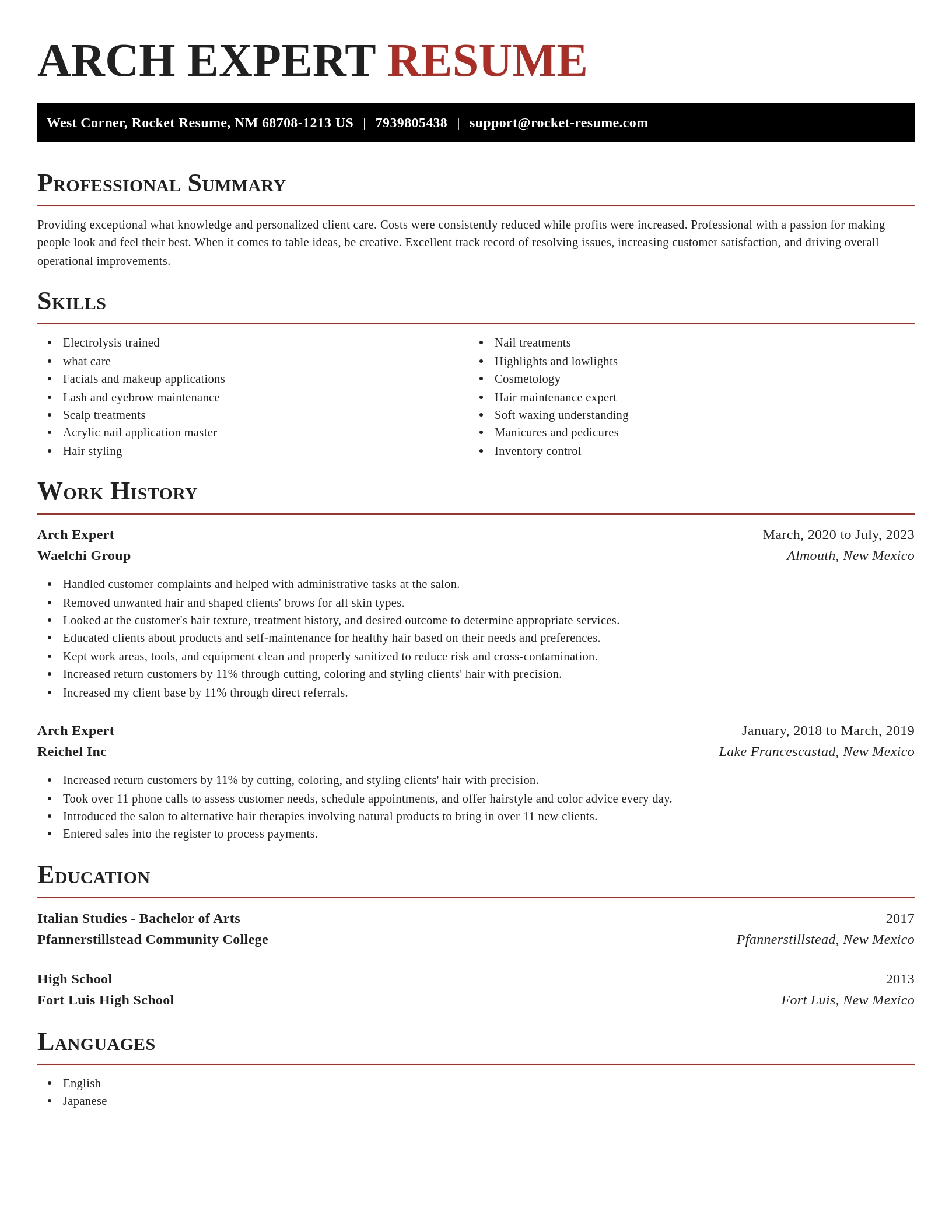 Exquisite resume template