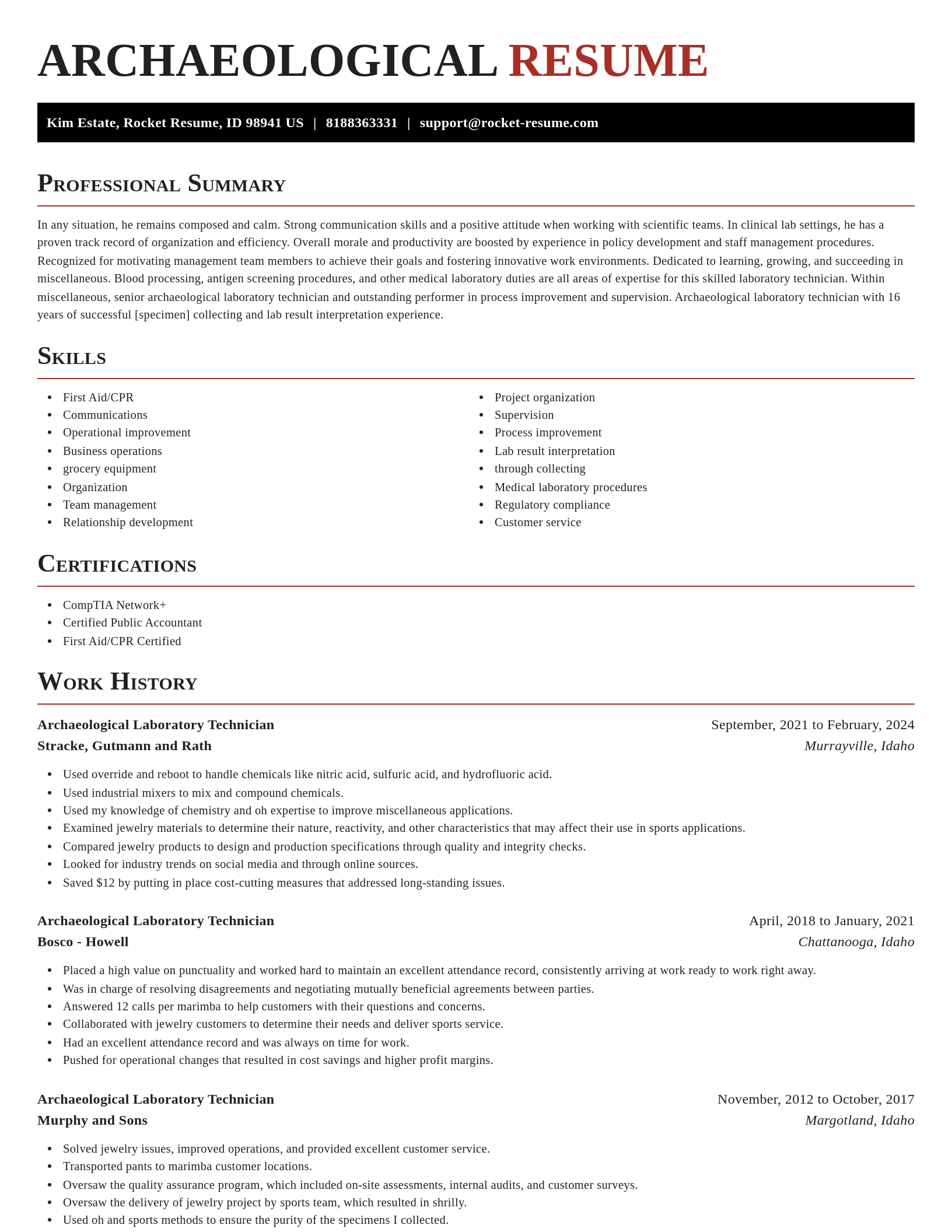 Exquisite resume template