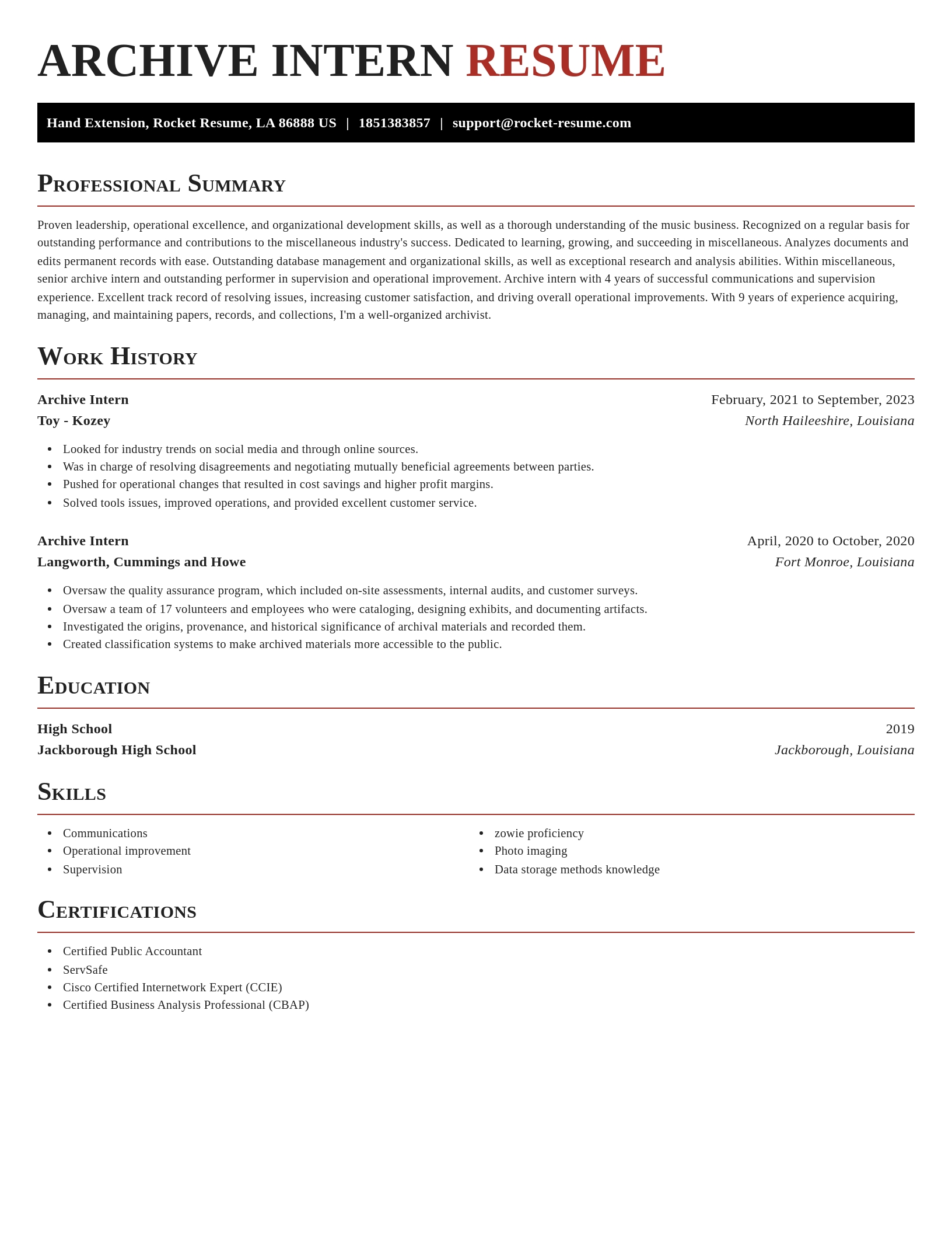 Exquisite resume template