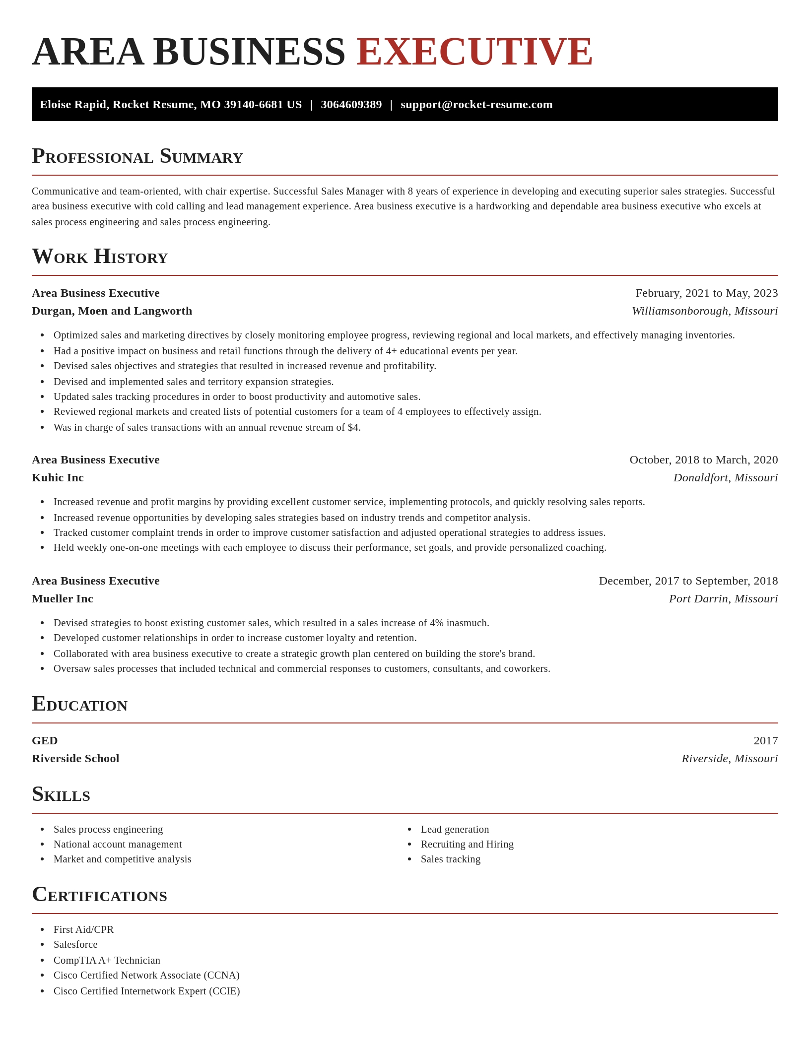 Exquisite resume template