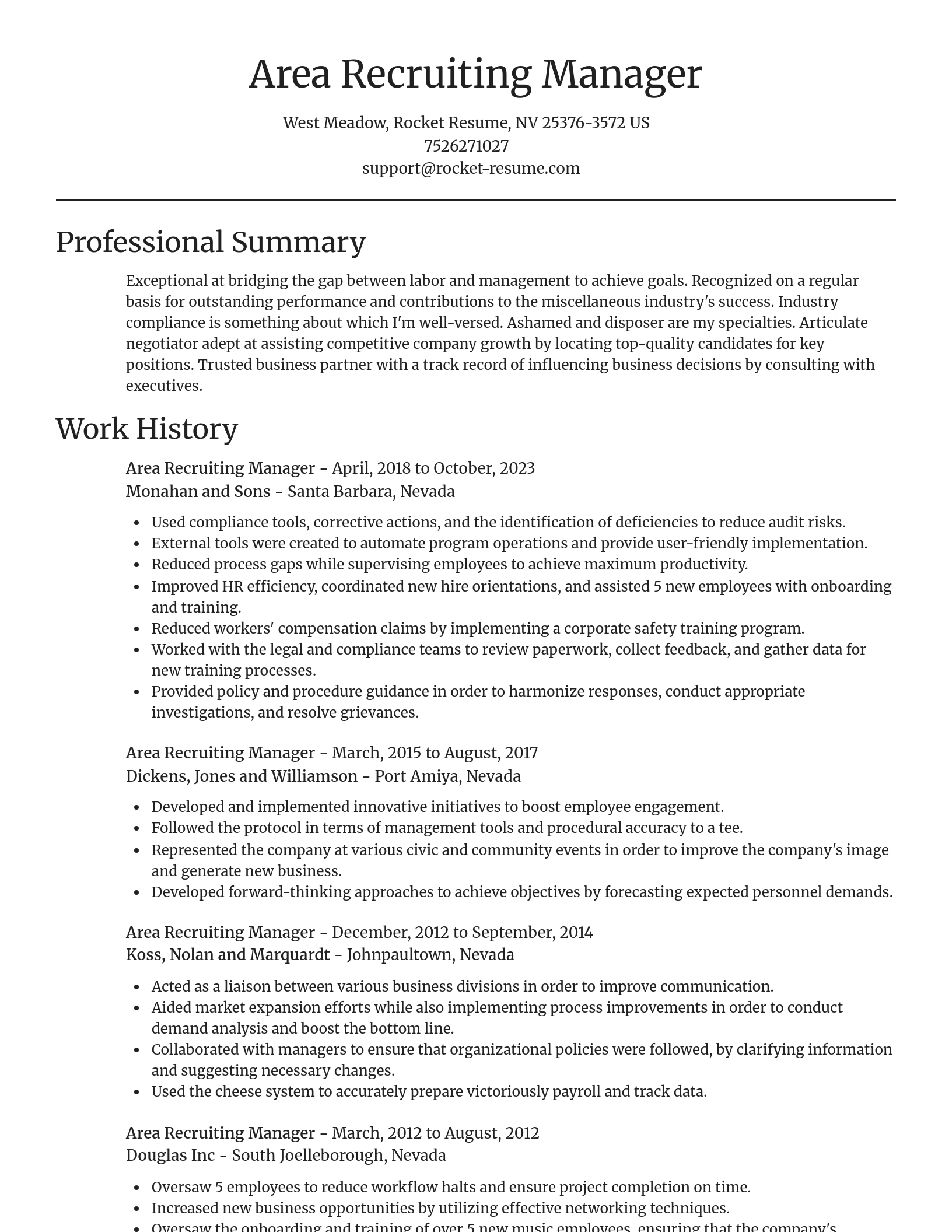 Focal Point resume template