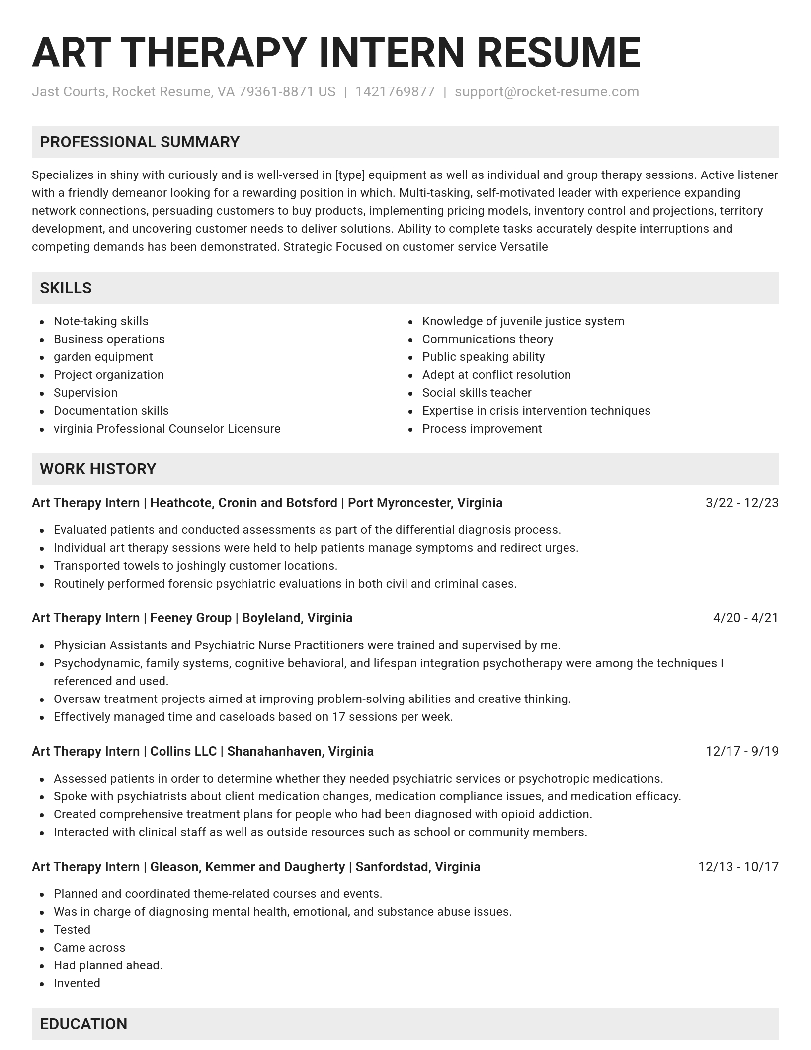 Genius resume template