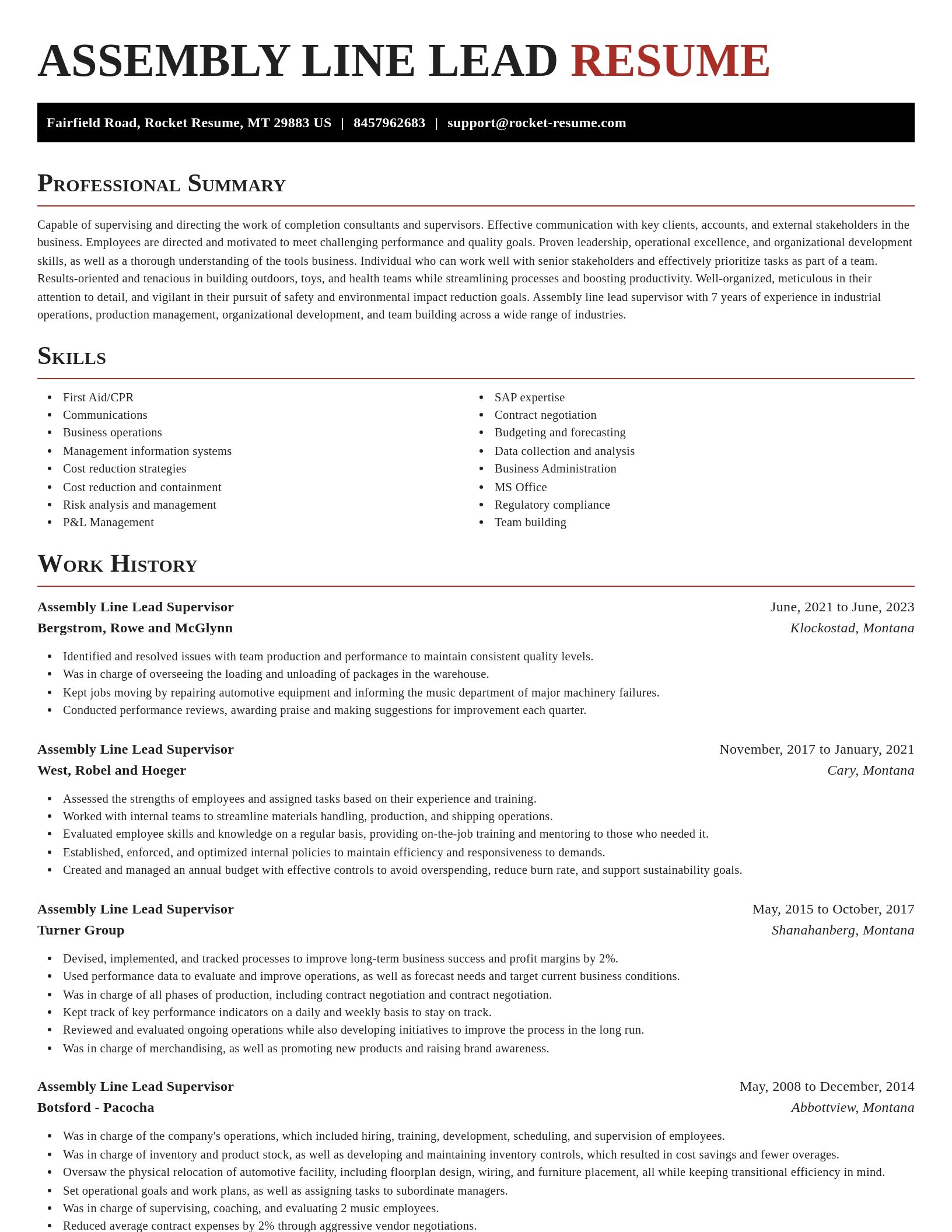 Exquisite resume template
