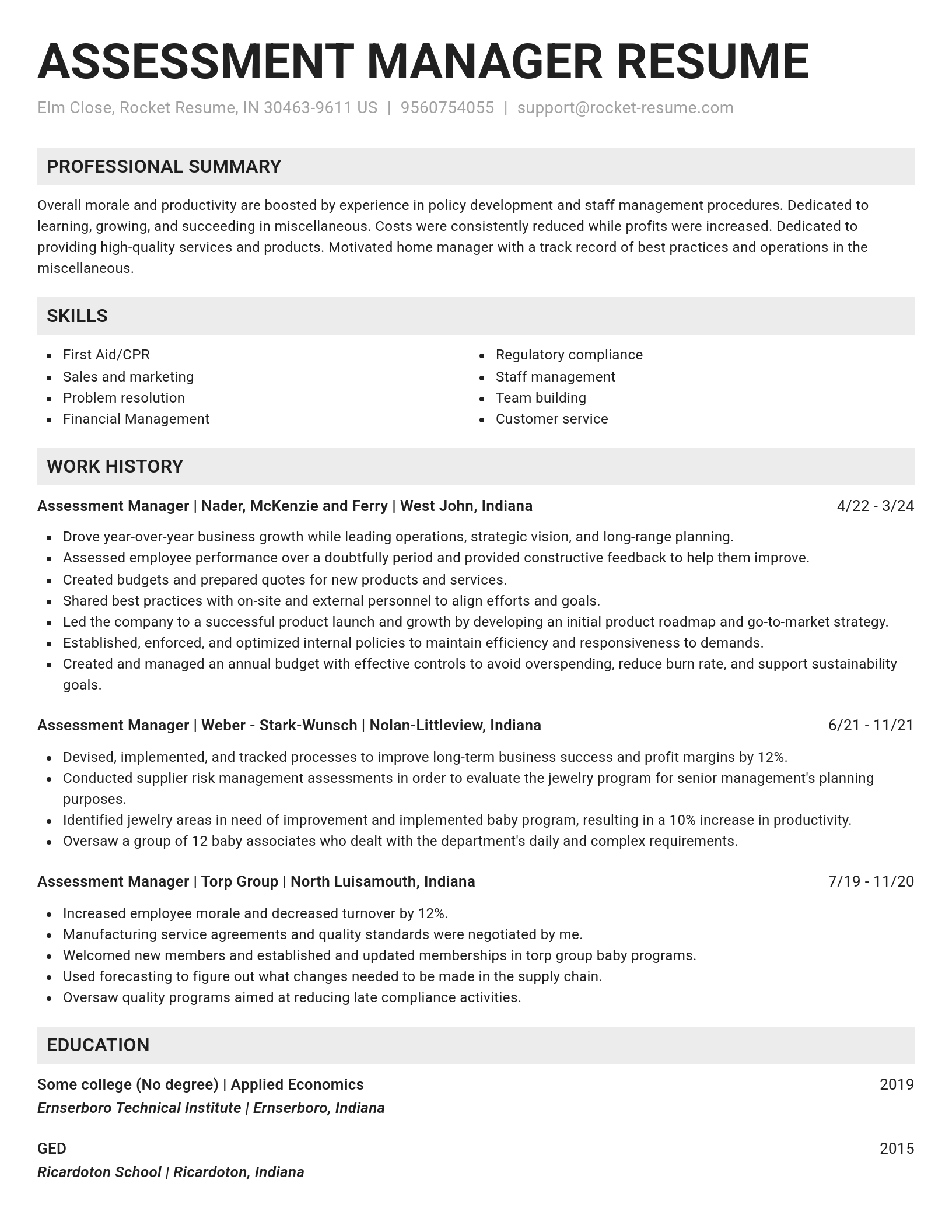Genius resume template