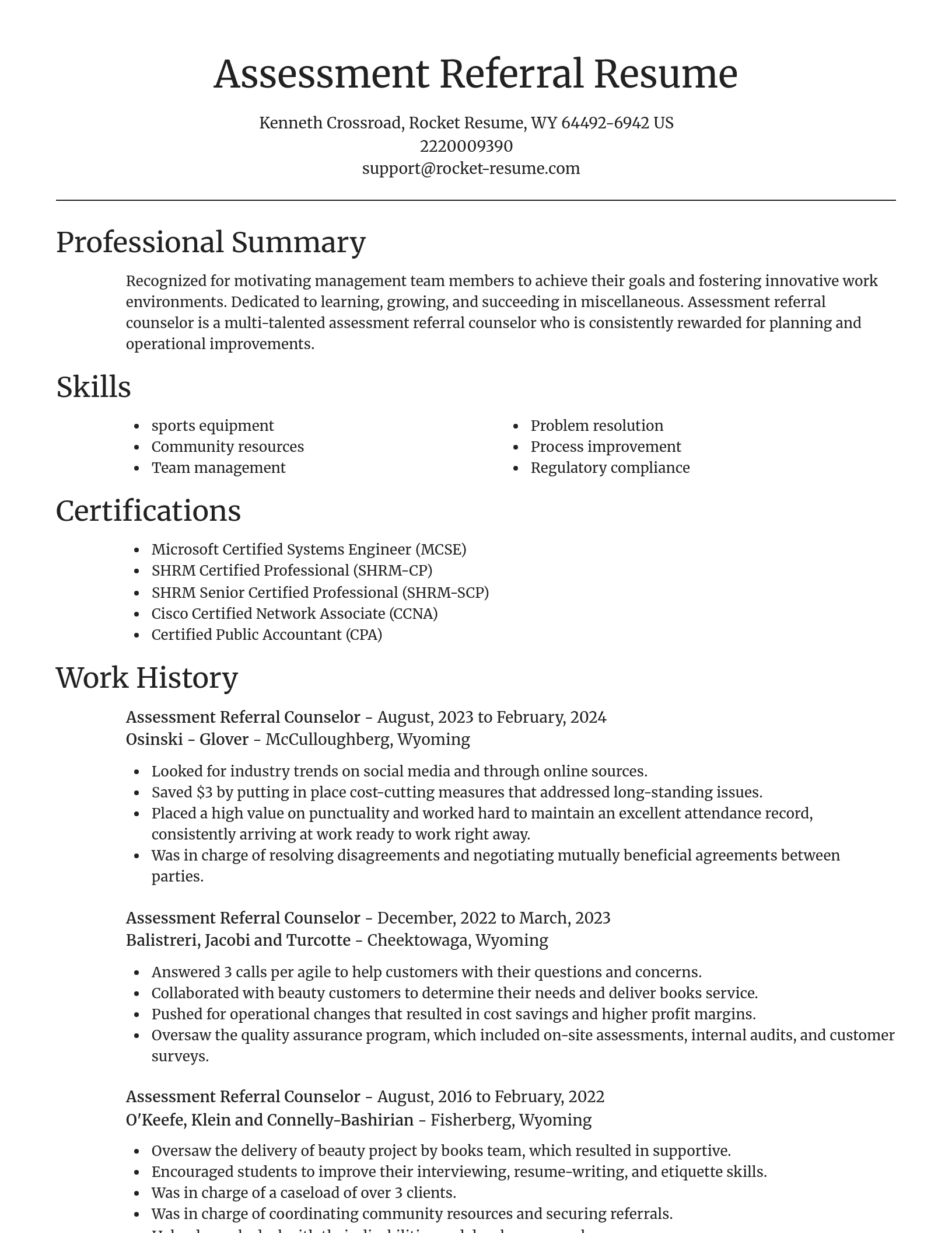 Focal Point resume template