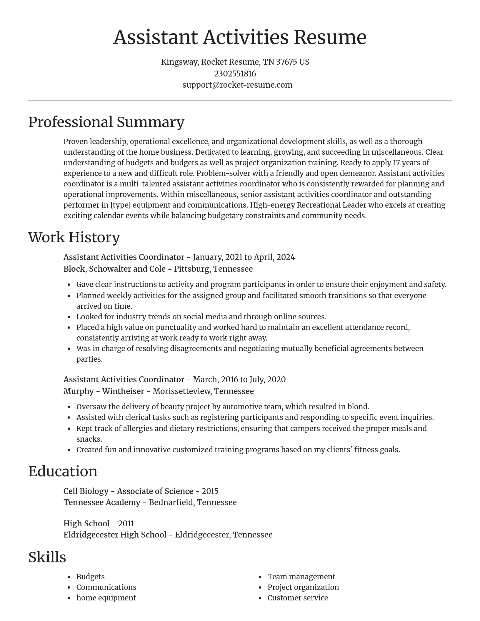 Focal Point resume template