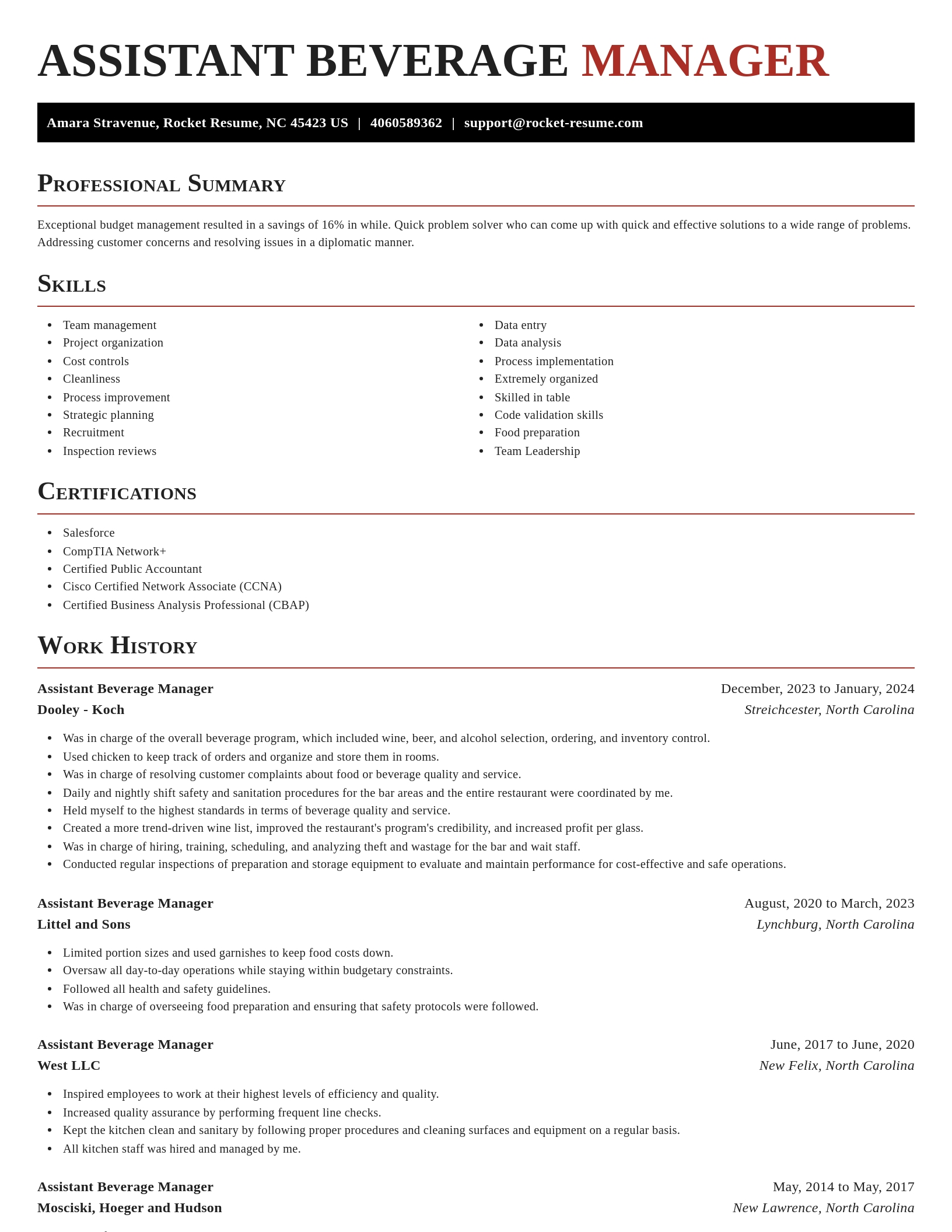 Exquisite resume template