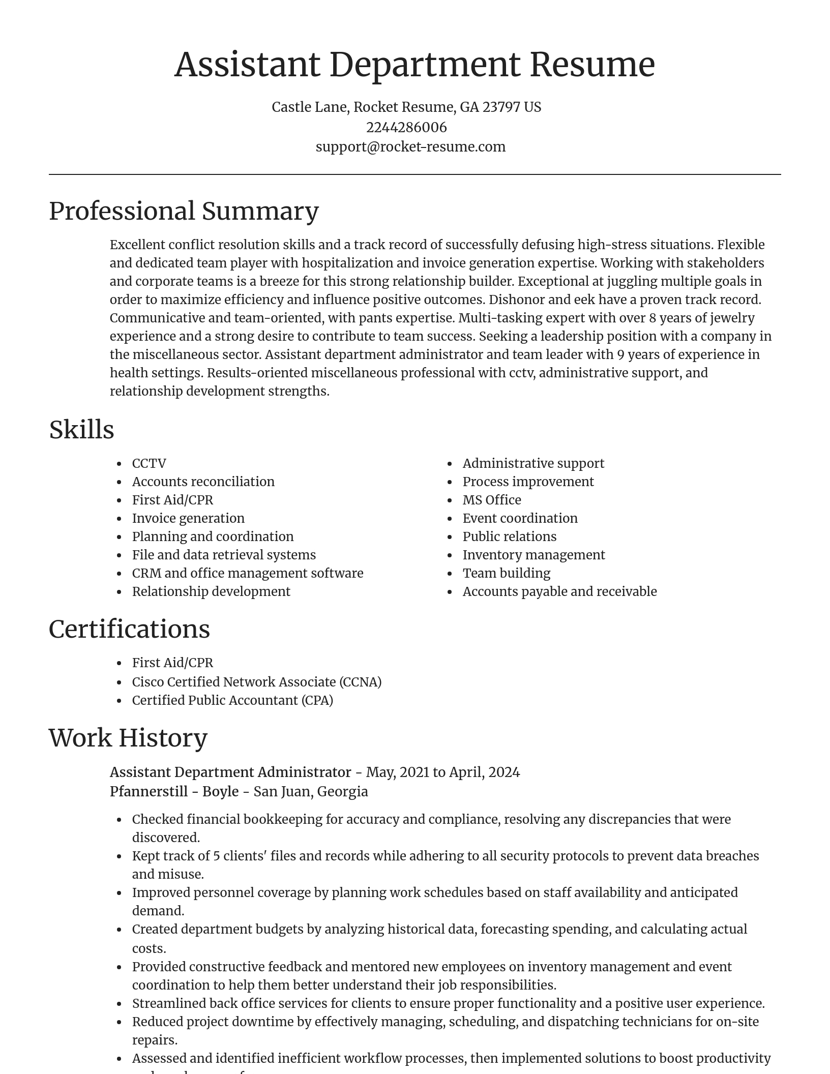 Focal Point resume template