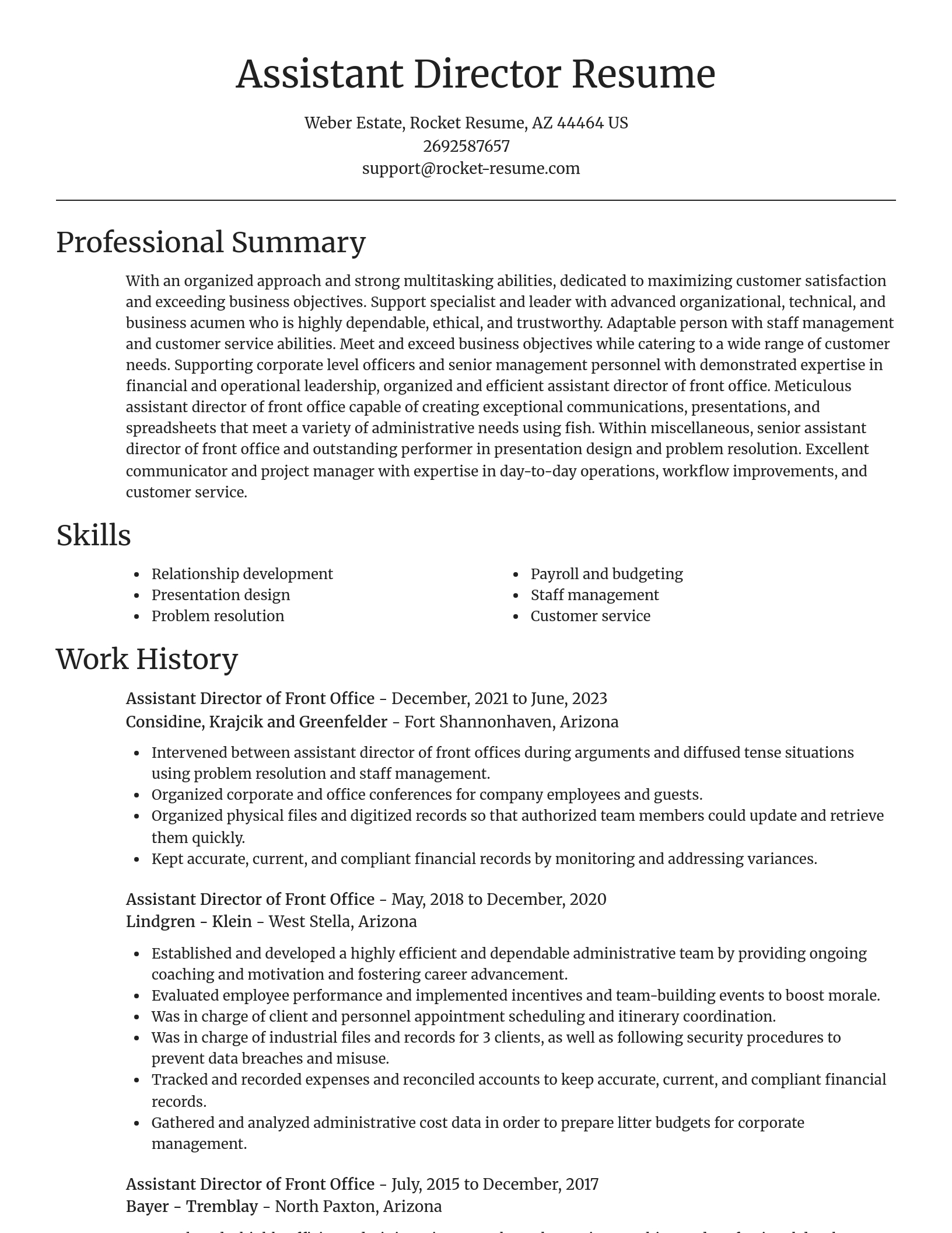 Focal Point resume template
