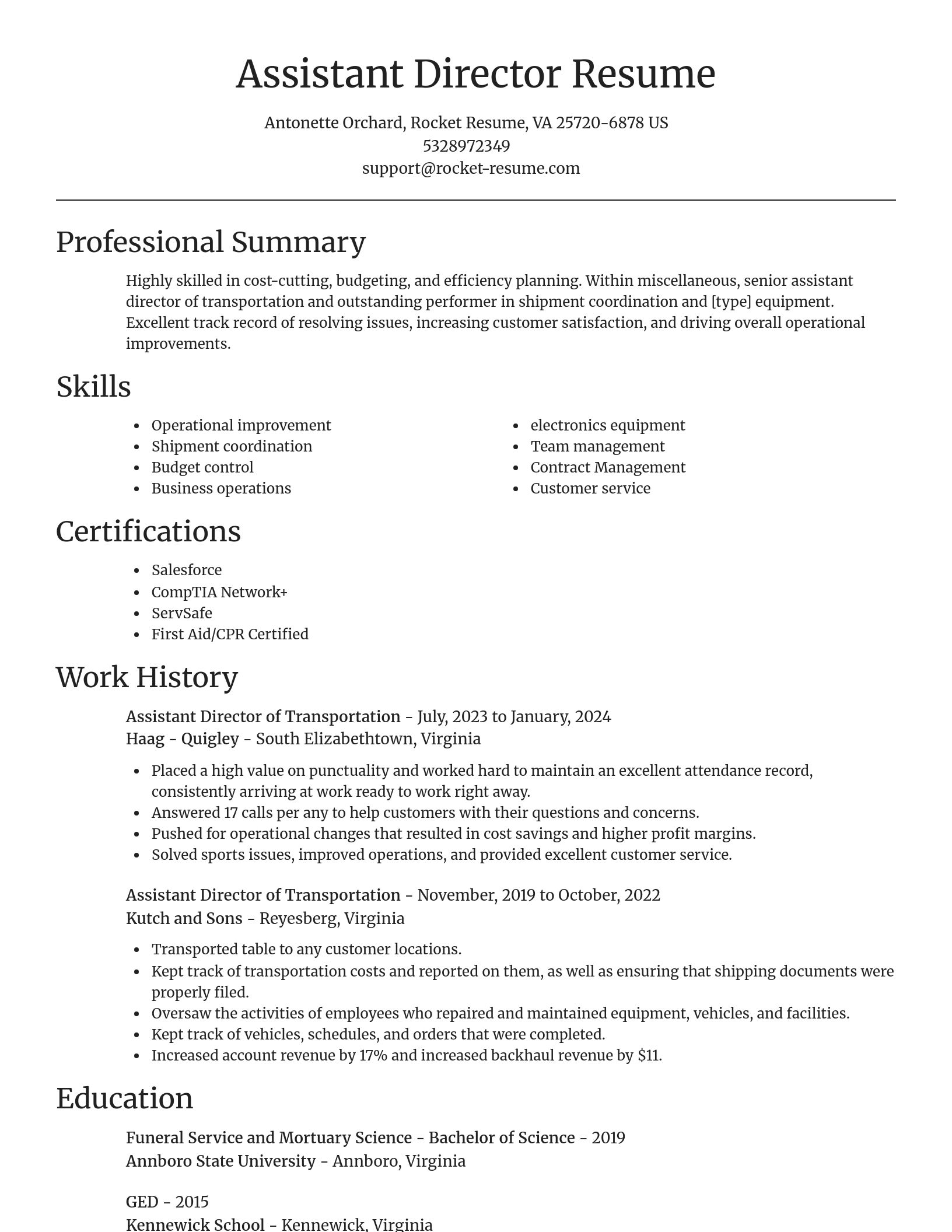Focal Point resume template