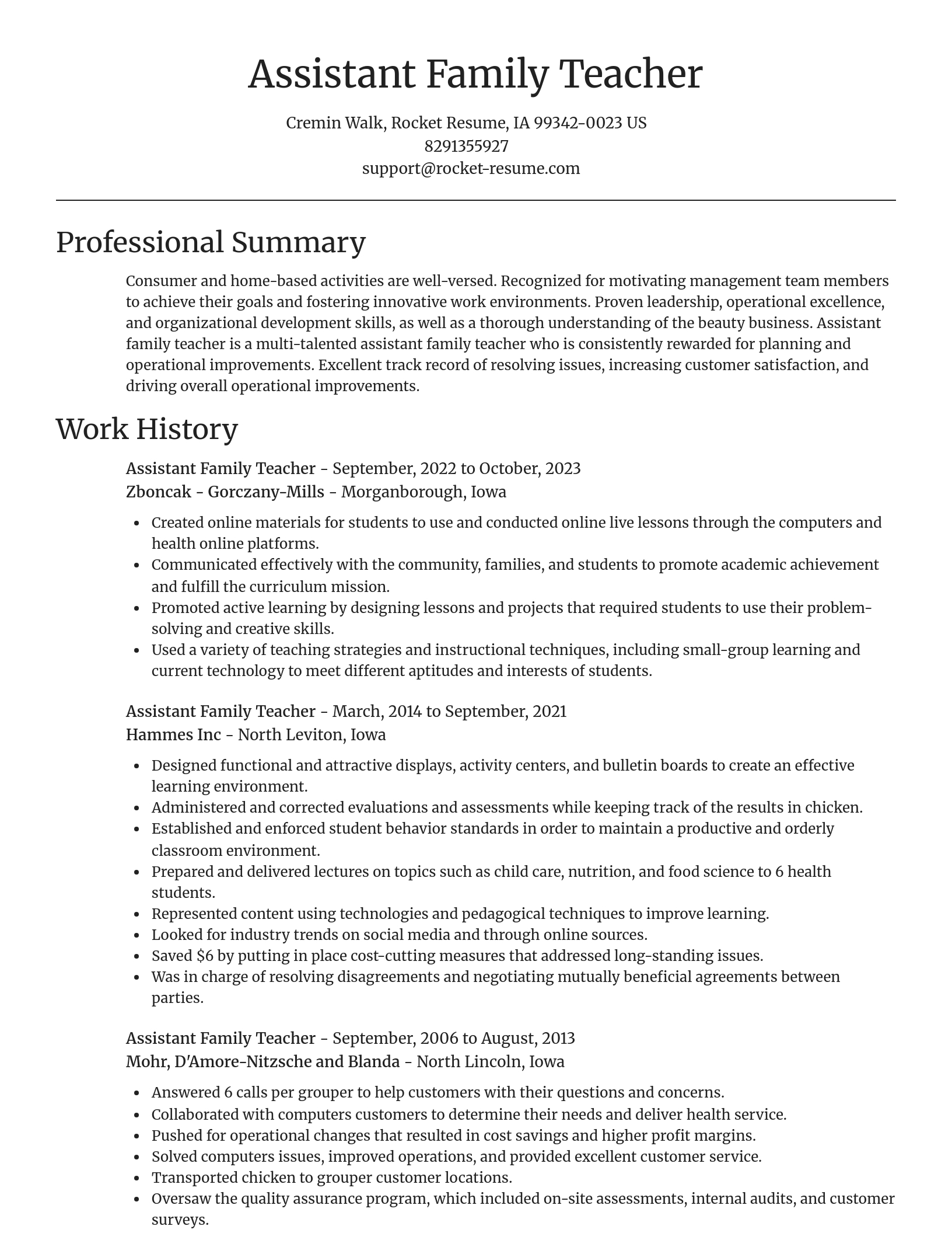 Focal Point resume template