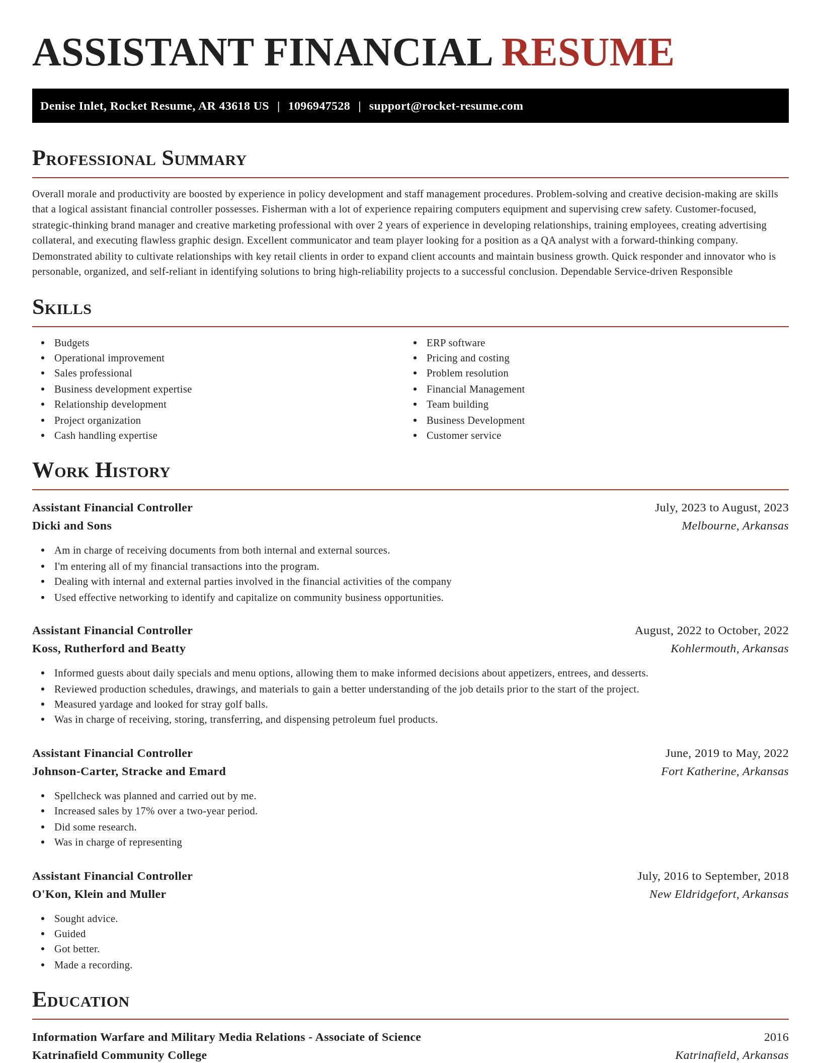 Exquisite resume template