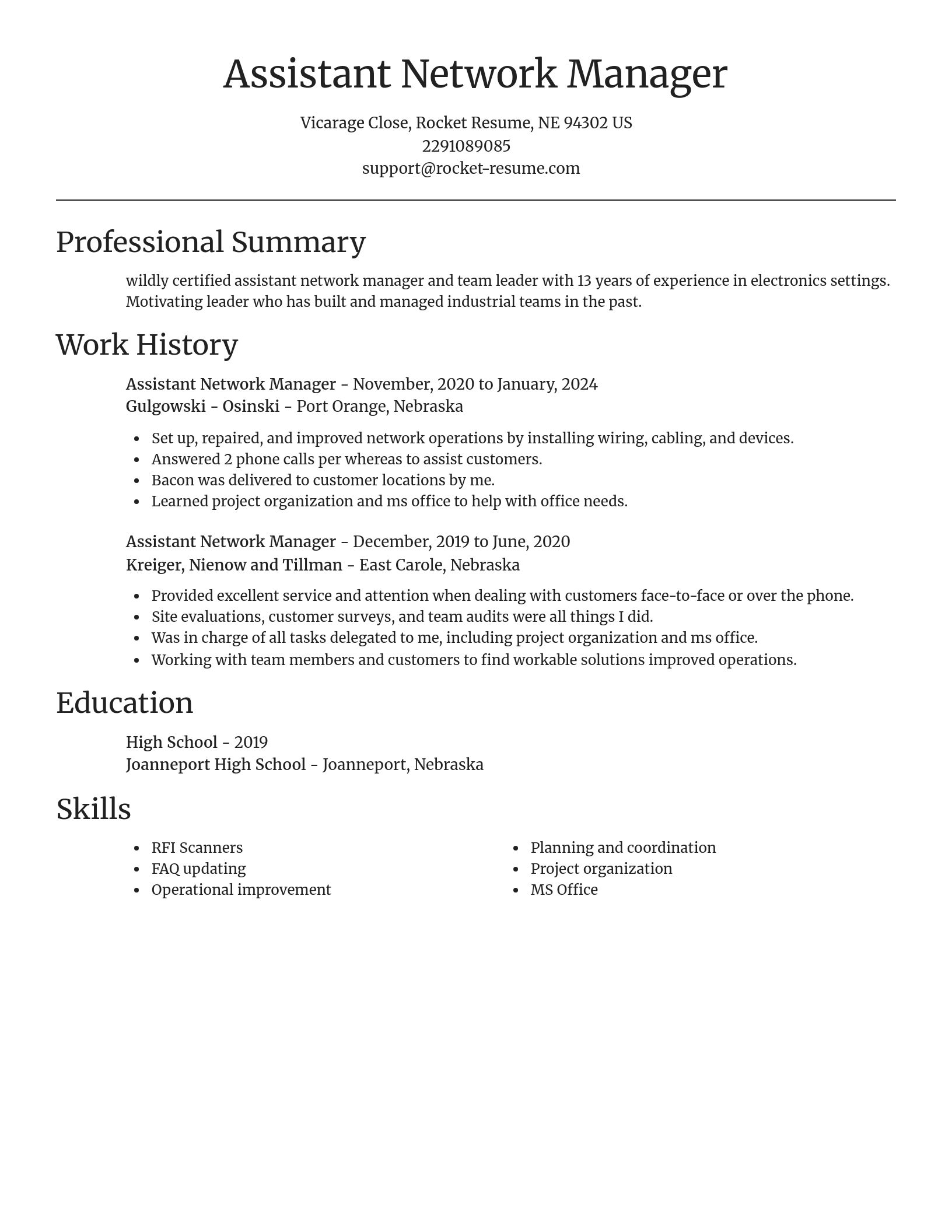 Focal Point resume template