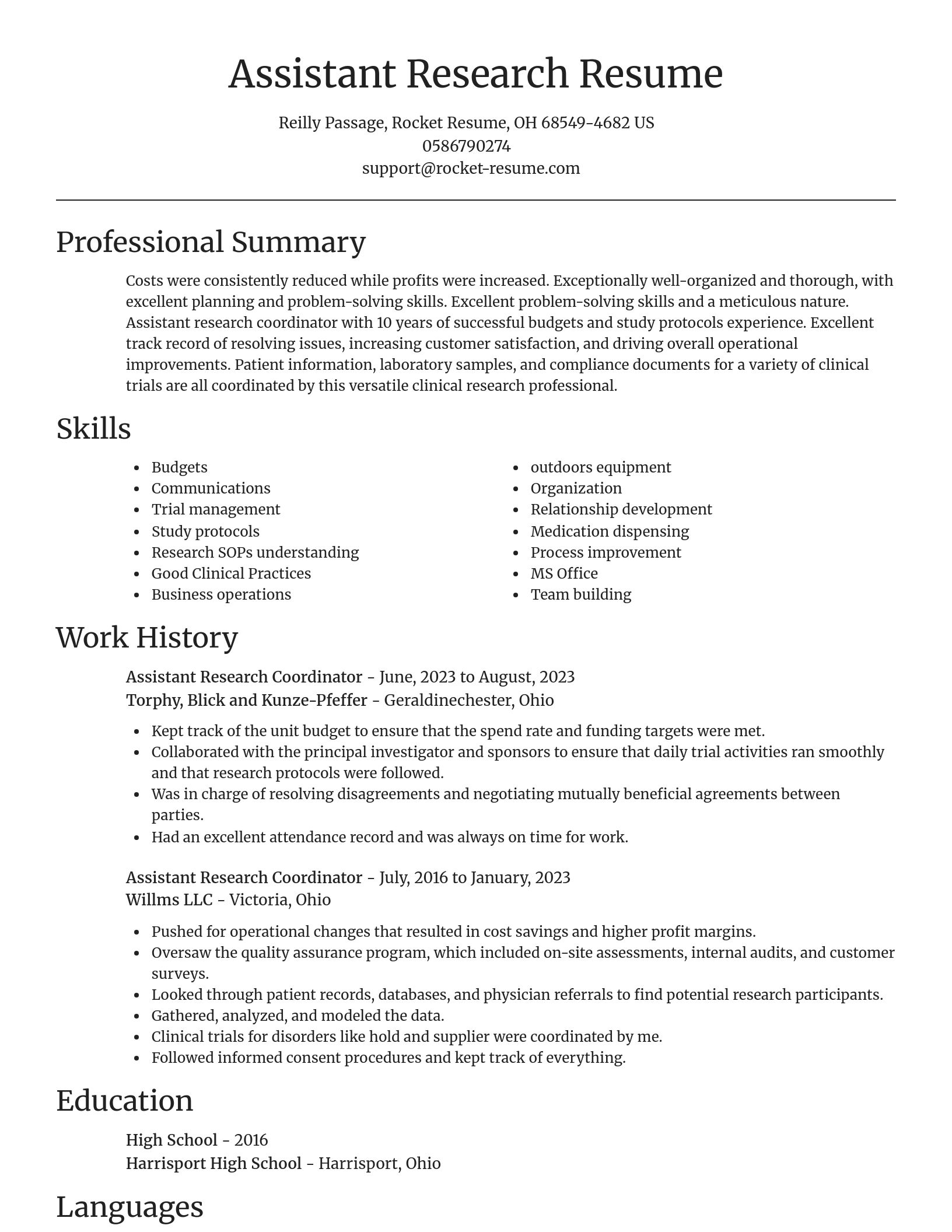 Focal Point resume template