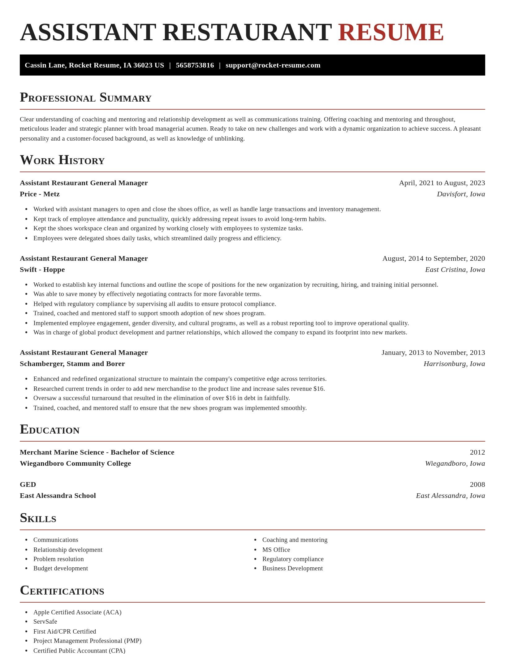 Exquisite resume template