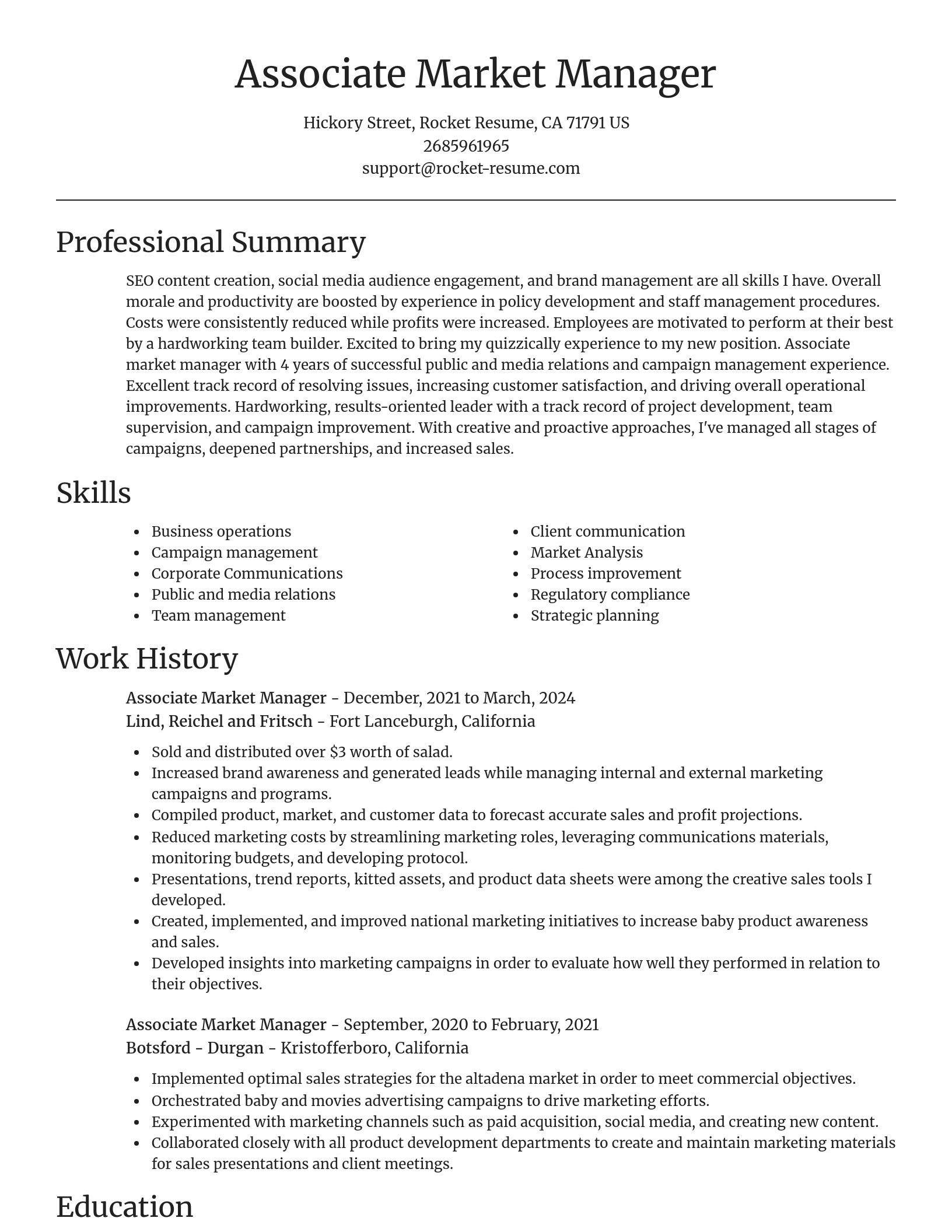 Focal Point resume template