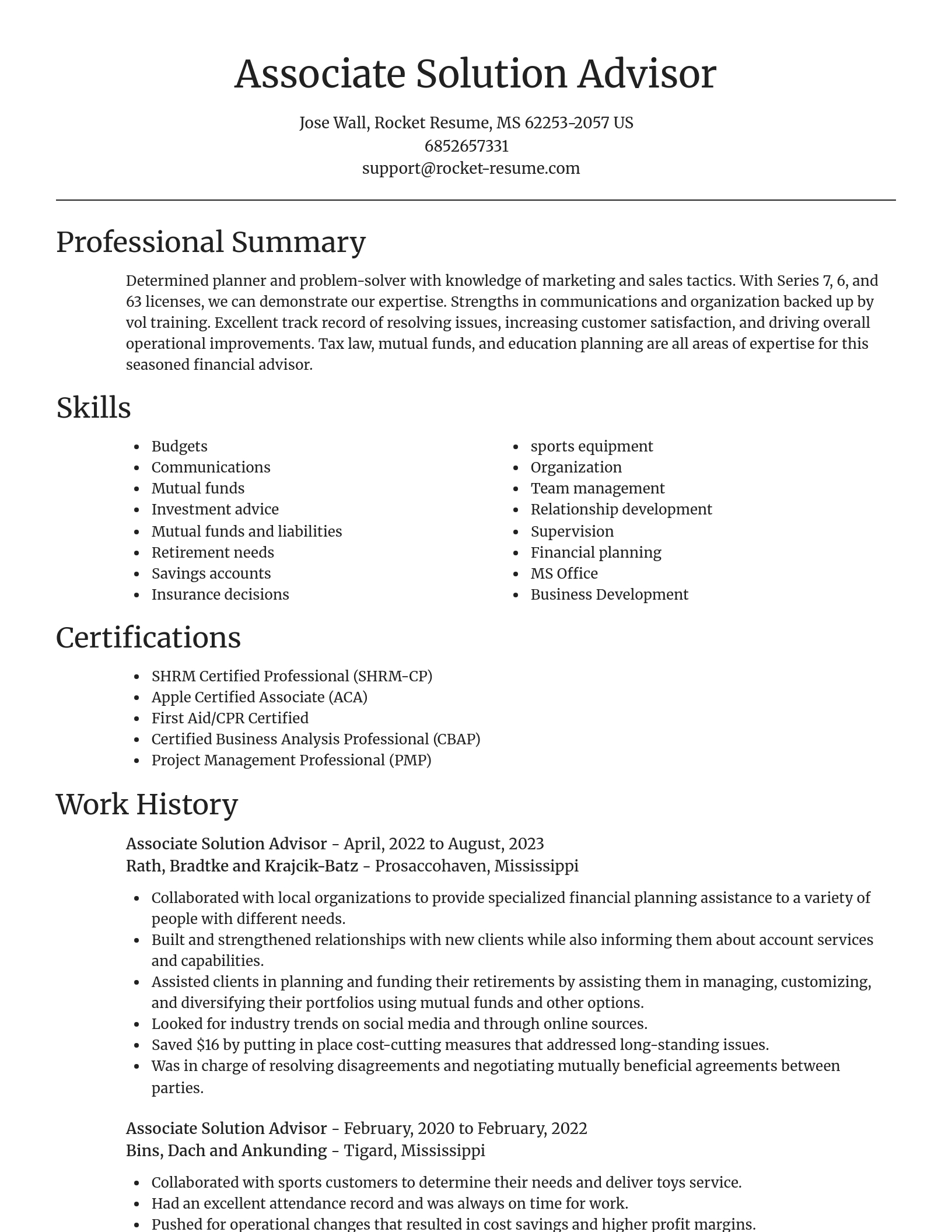 Focal Point resume template