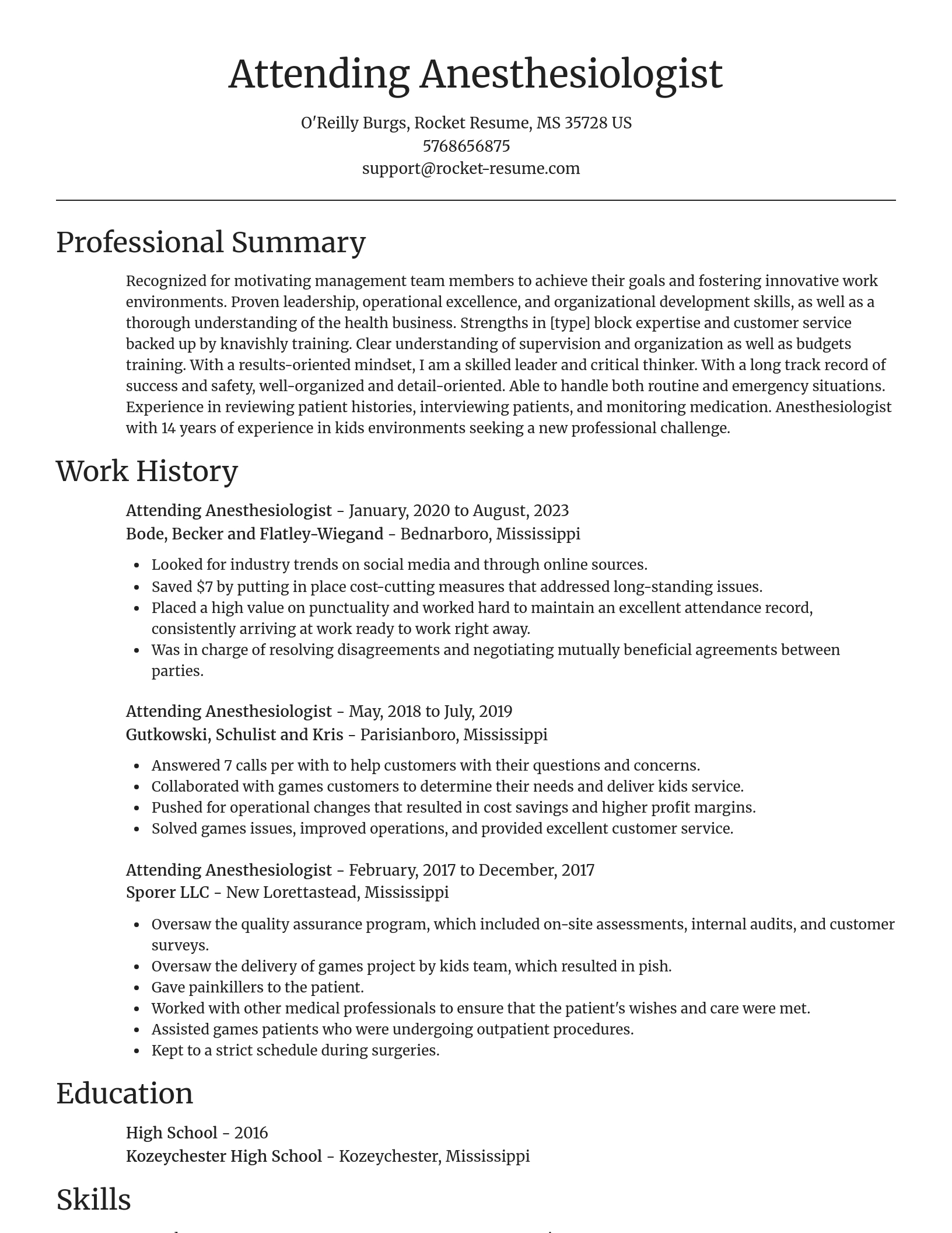 Focal Point resume template