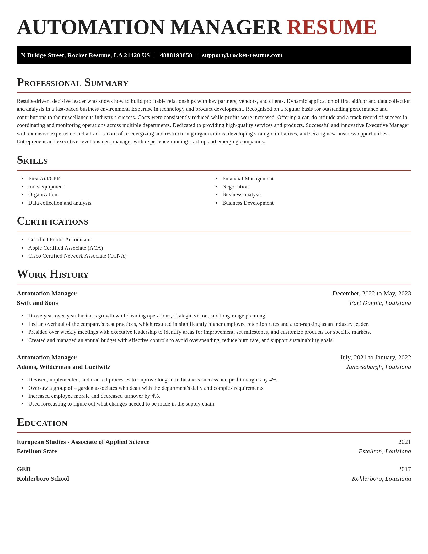 Exquisite resume template