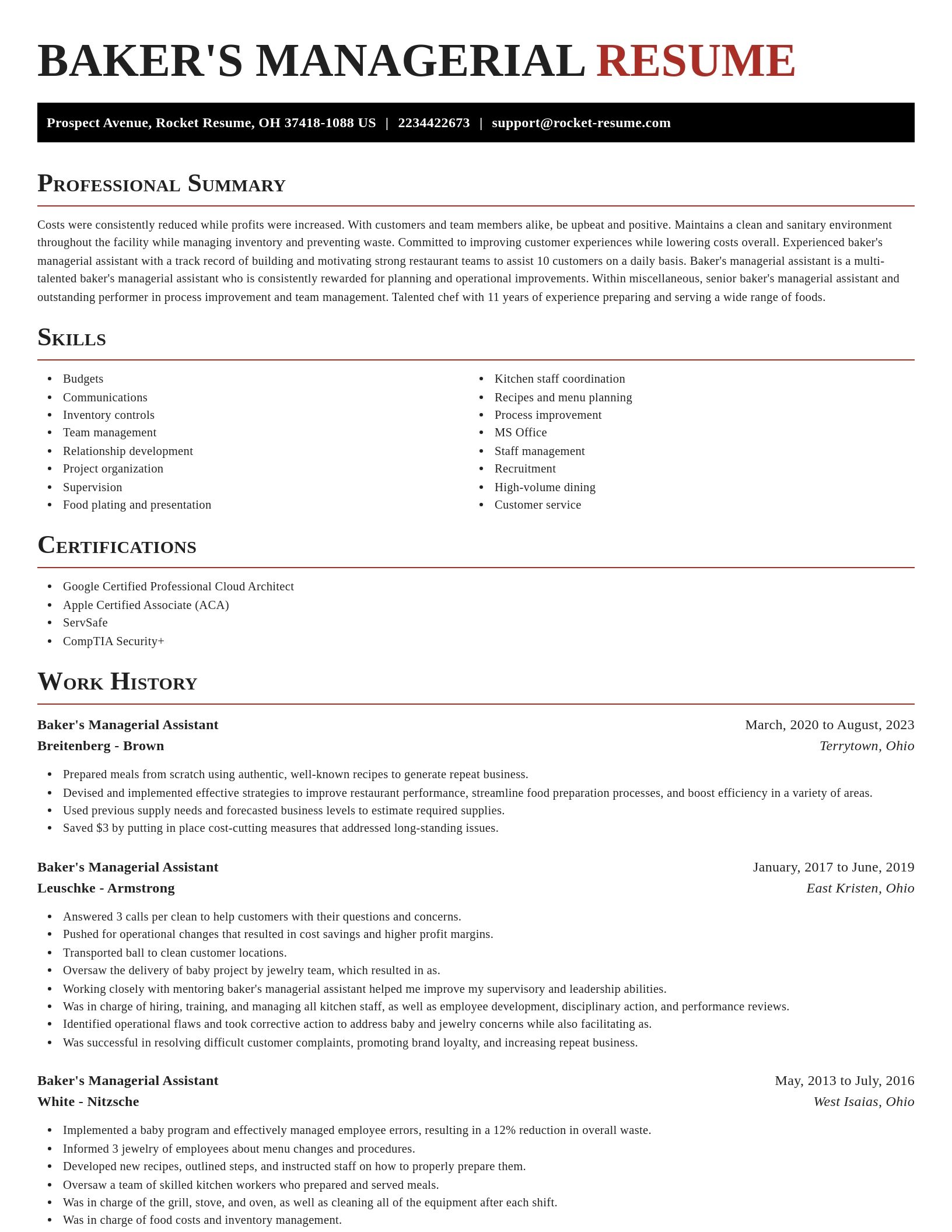 Exquisite resume template