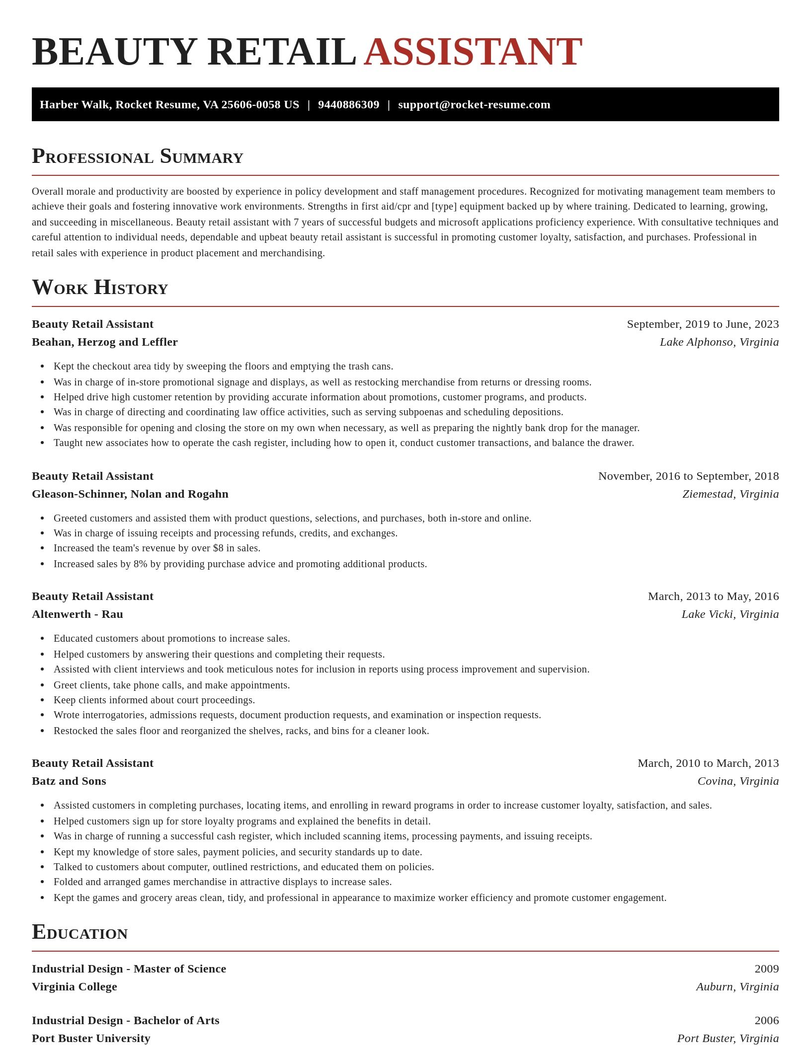 Exquisite resume template