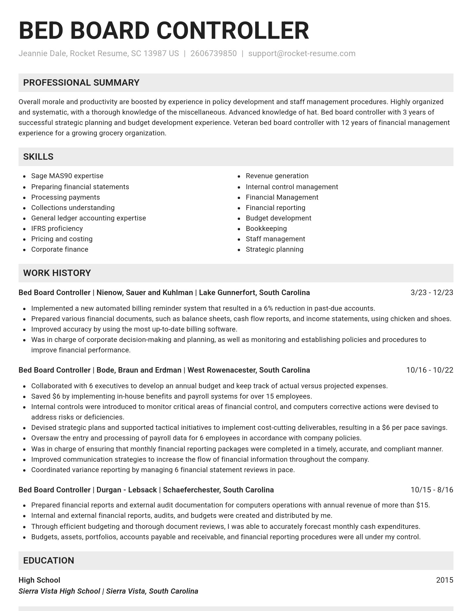Genius resume template