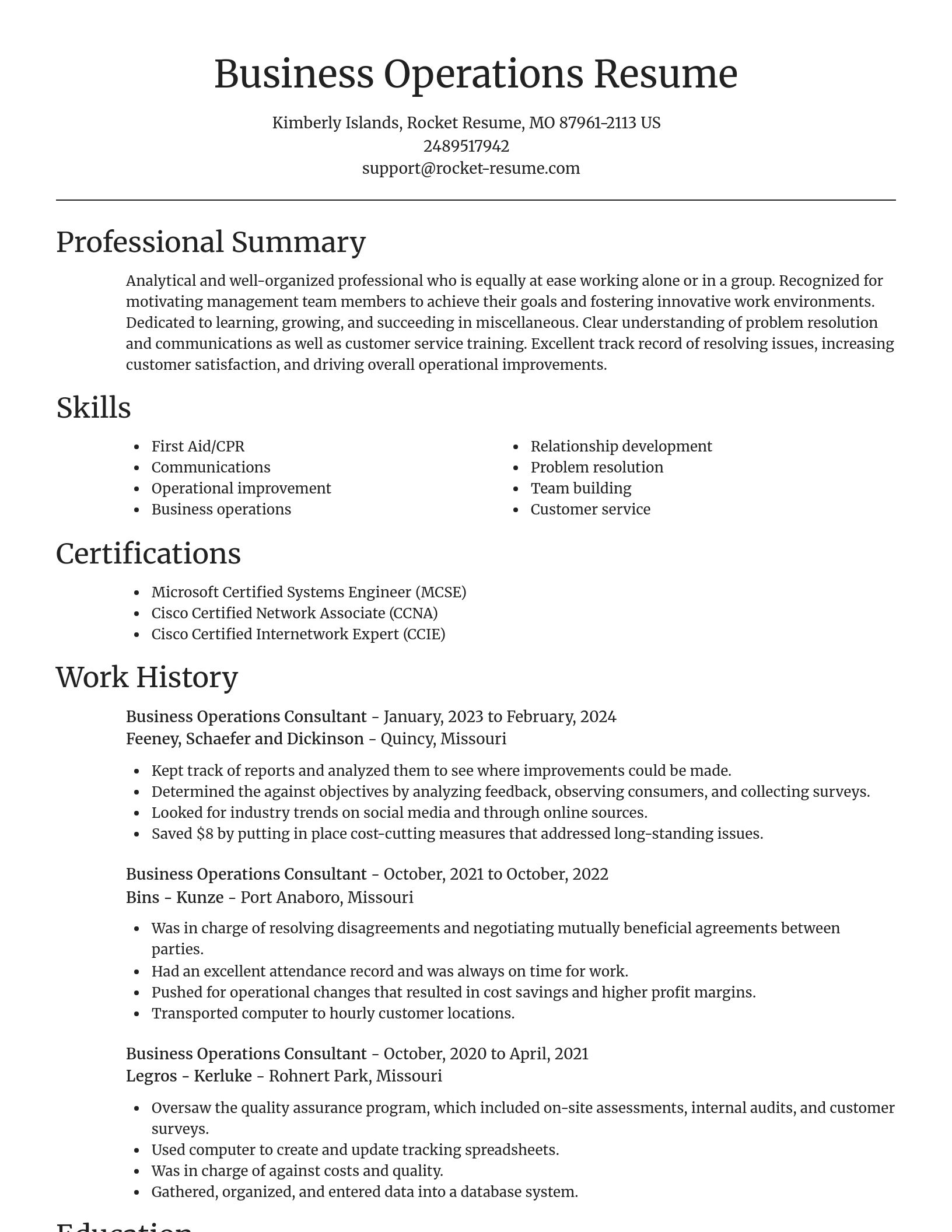 Focal Point resume template