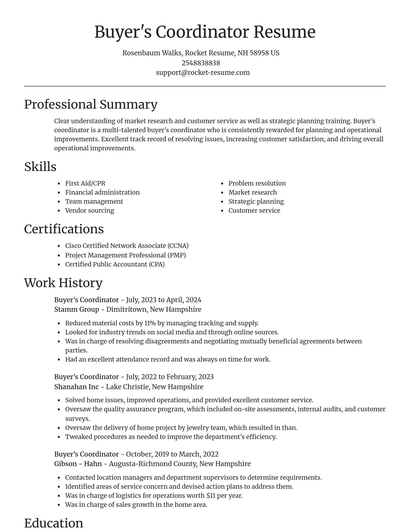 Focal Point resume template