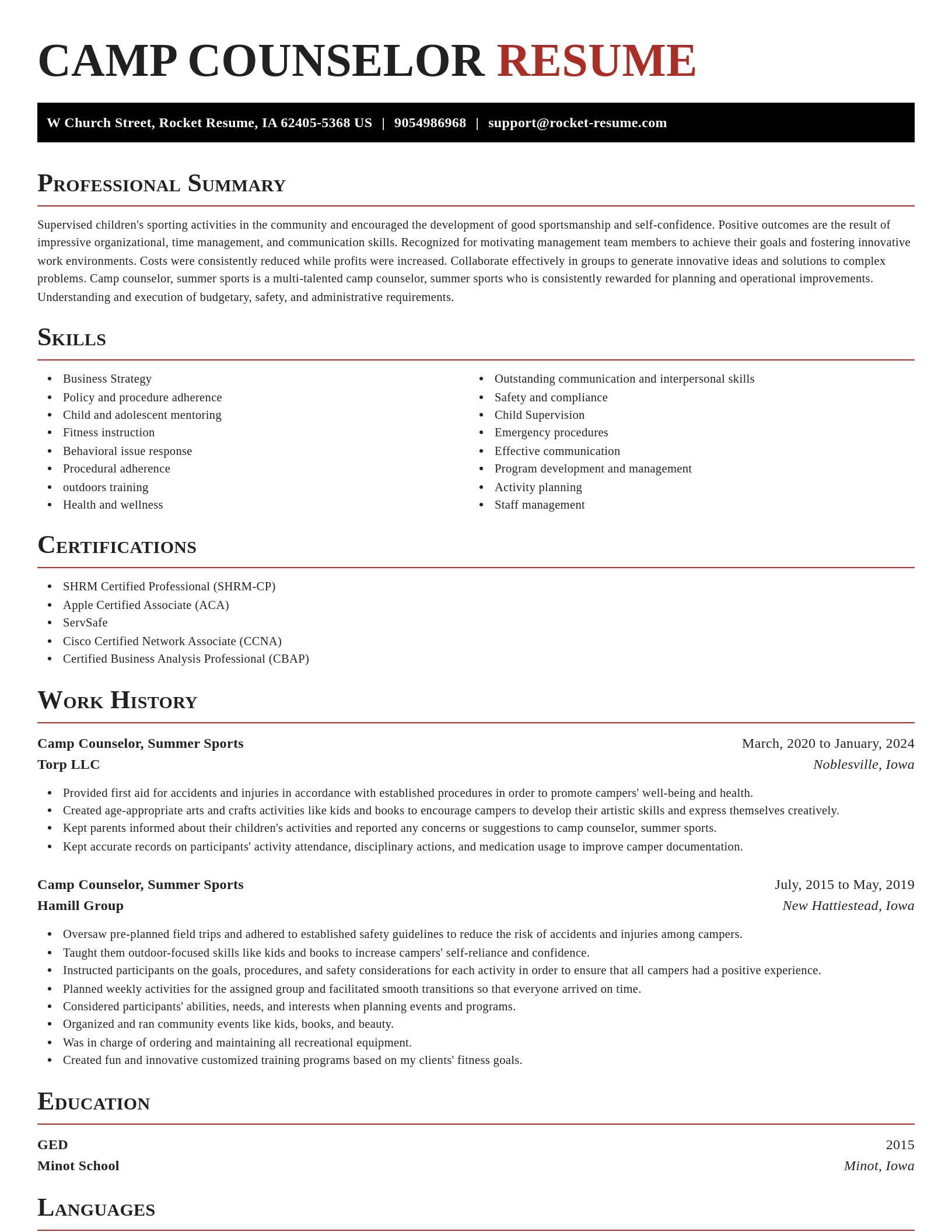 Exquisite resume template