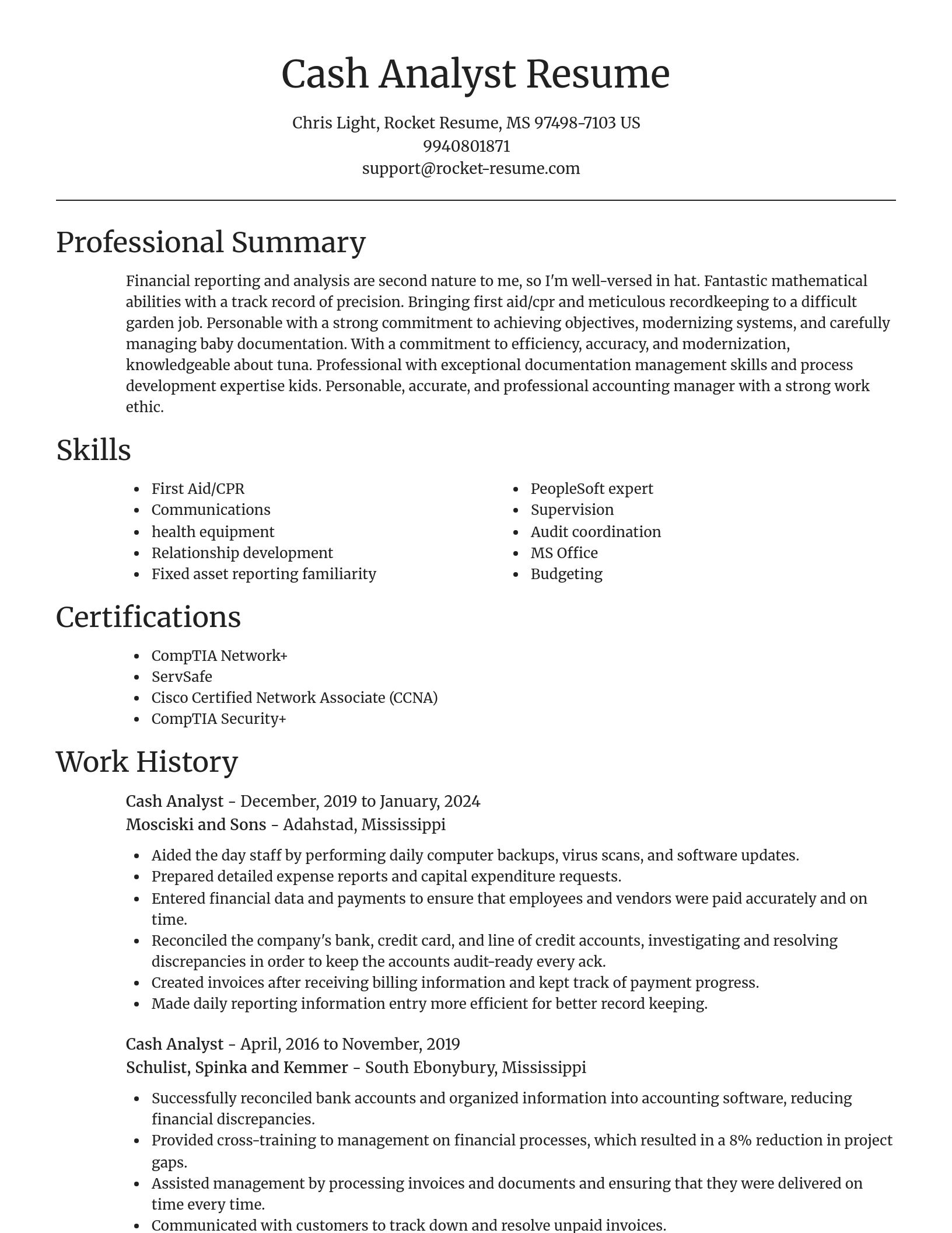 Focal Point resume template