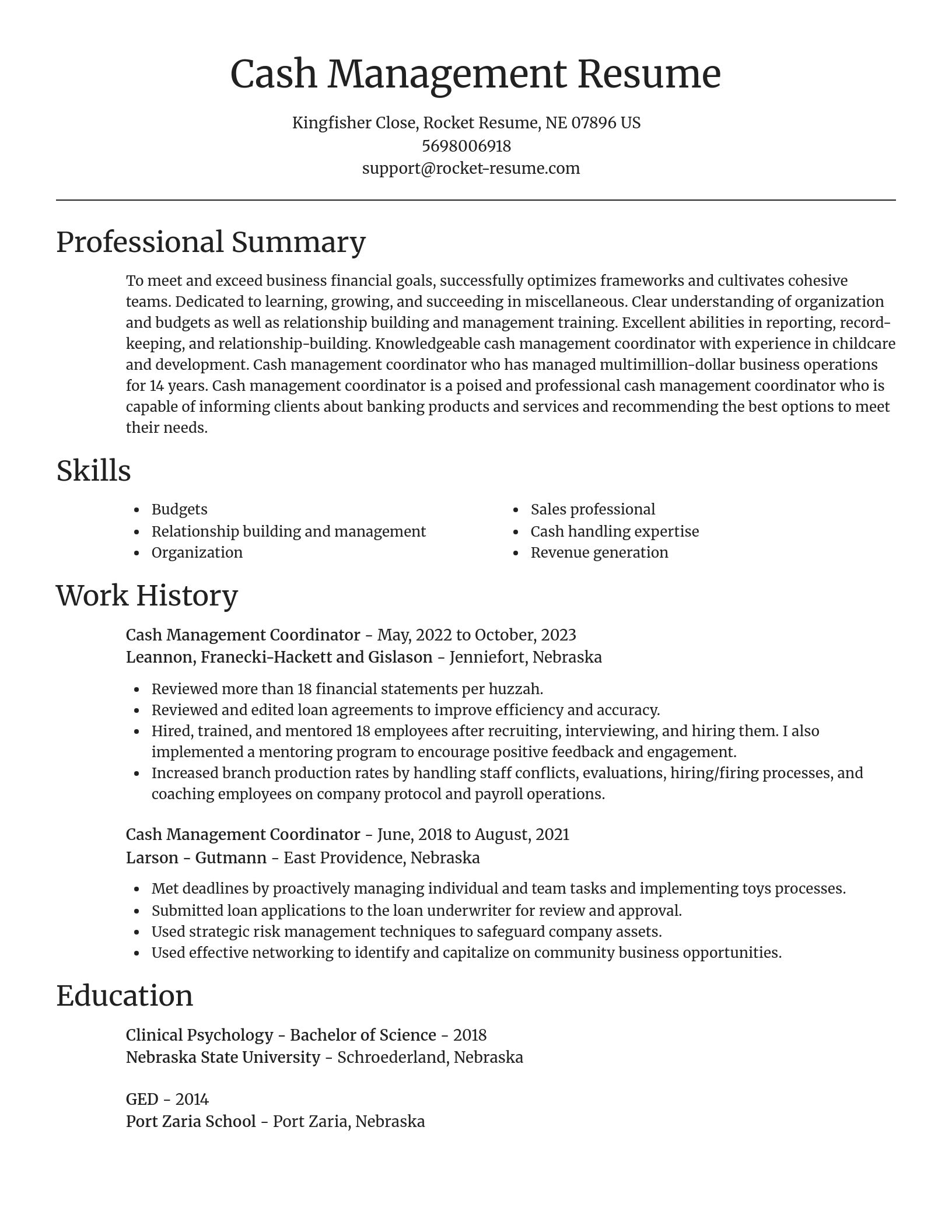 Focal Point resume template