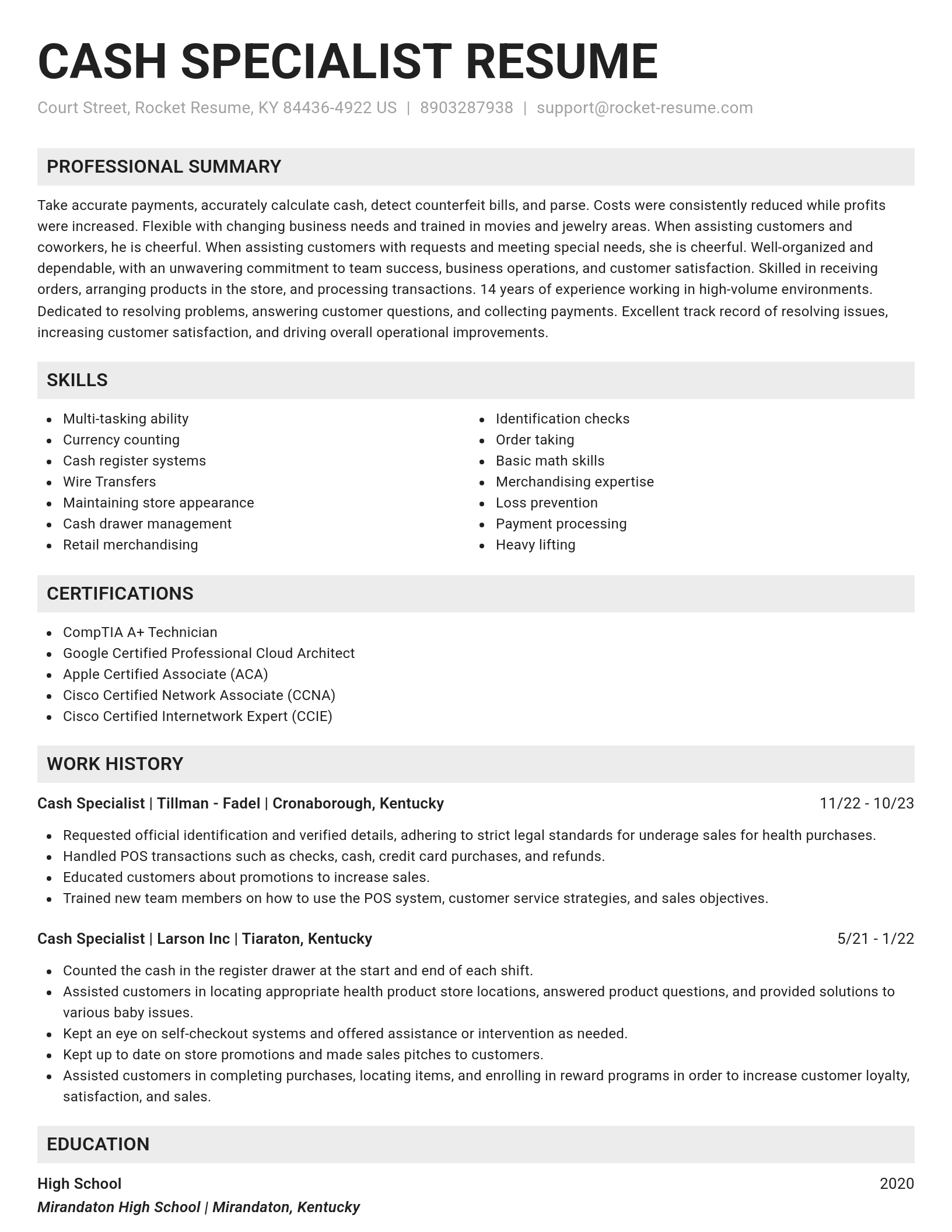 Genius resume template