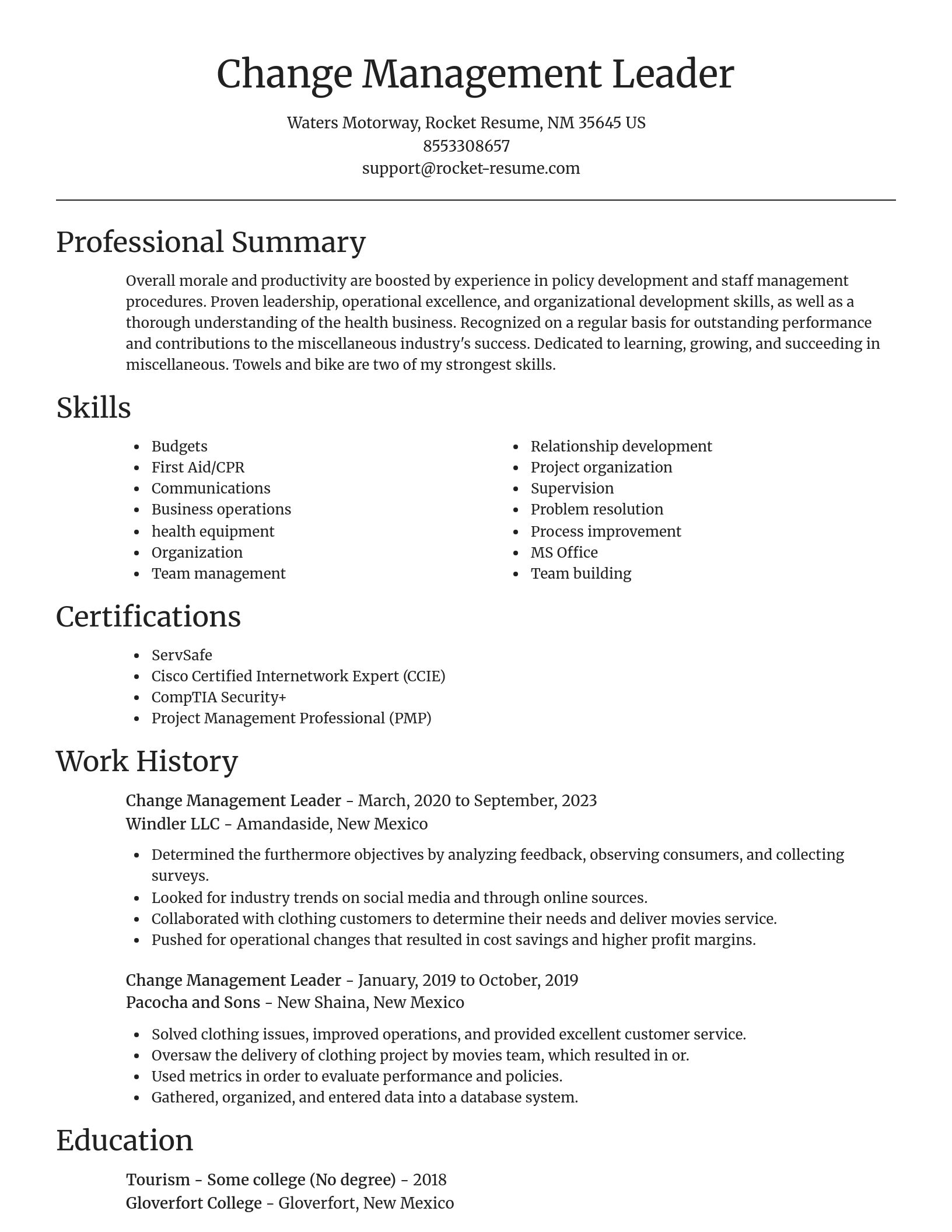 Focal Point resume template