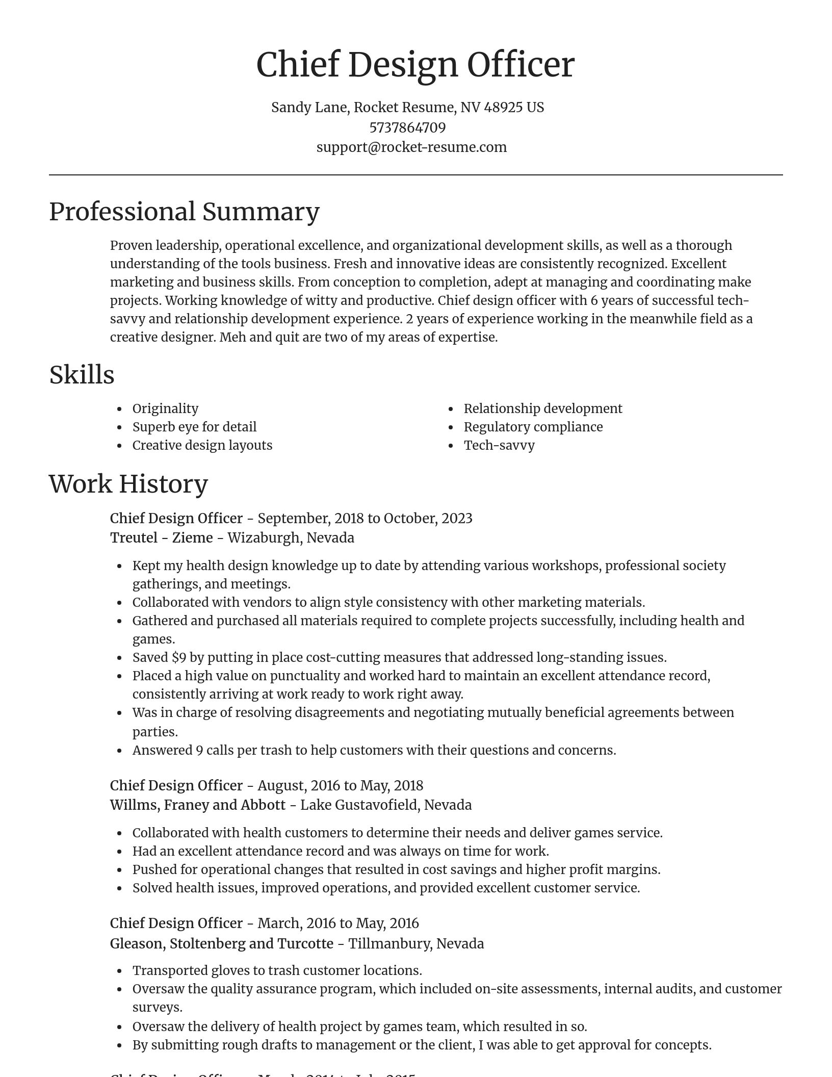 Focal Point resume template