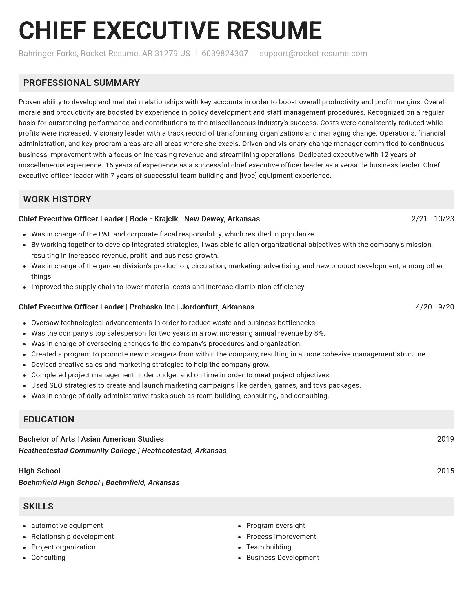 Genius resume template