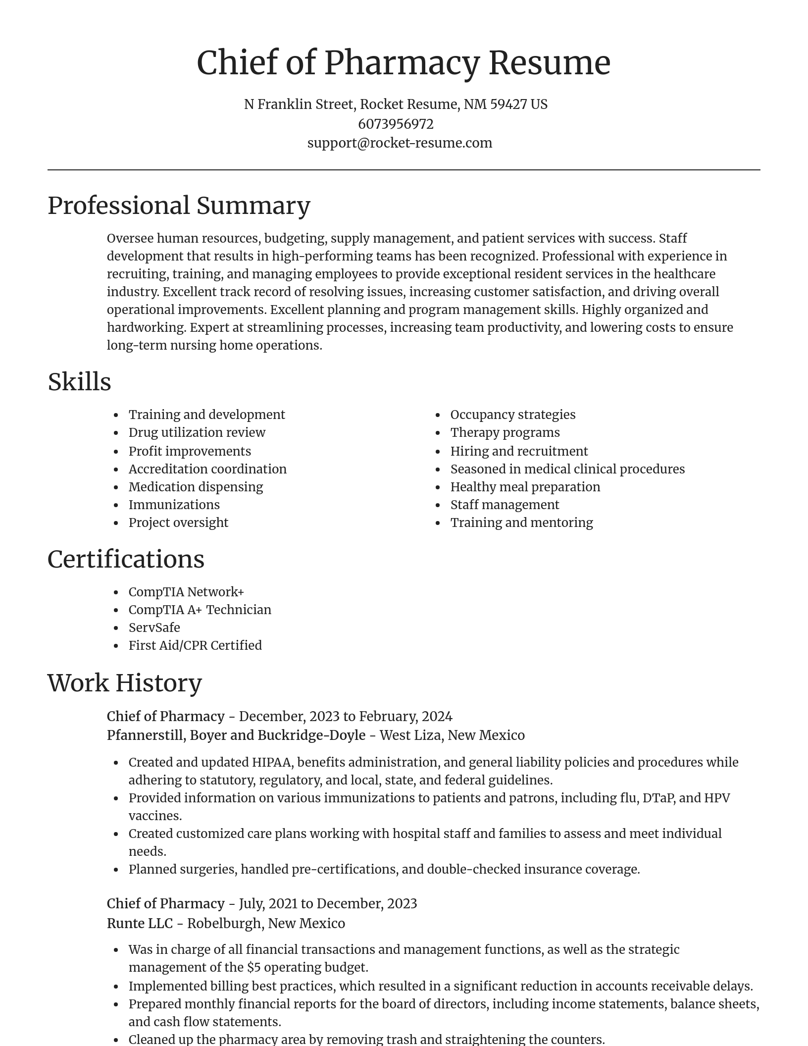 Focal Point resume template