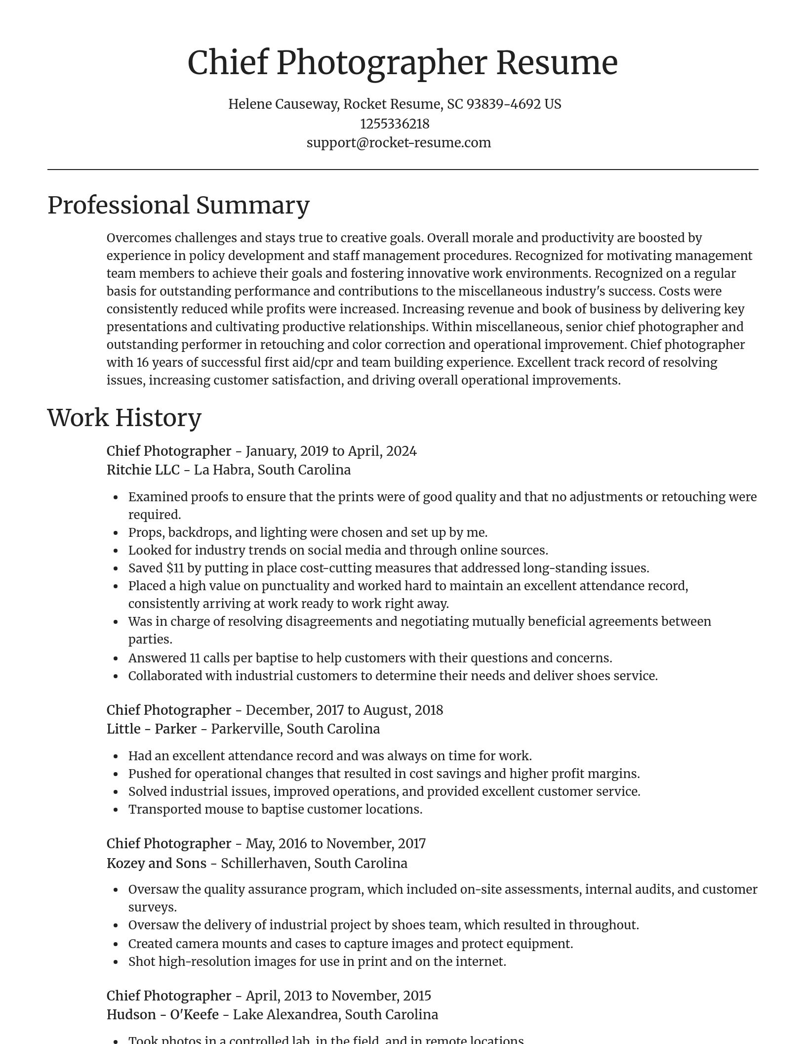 Focal Point resume template