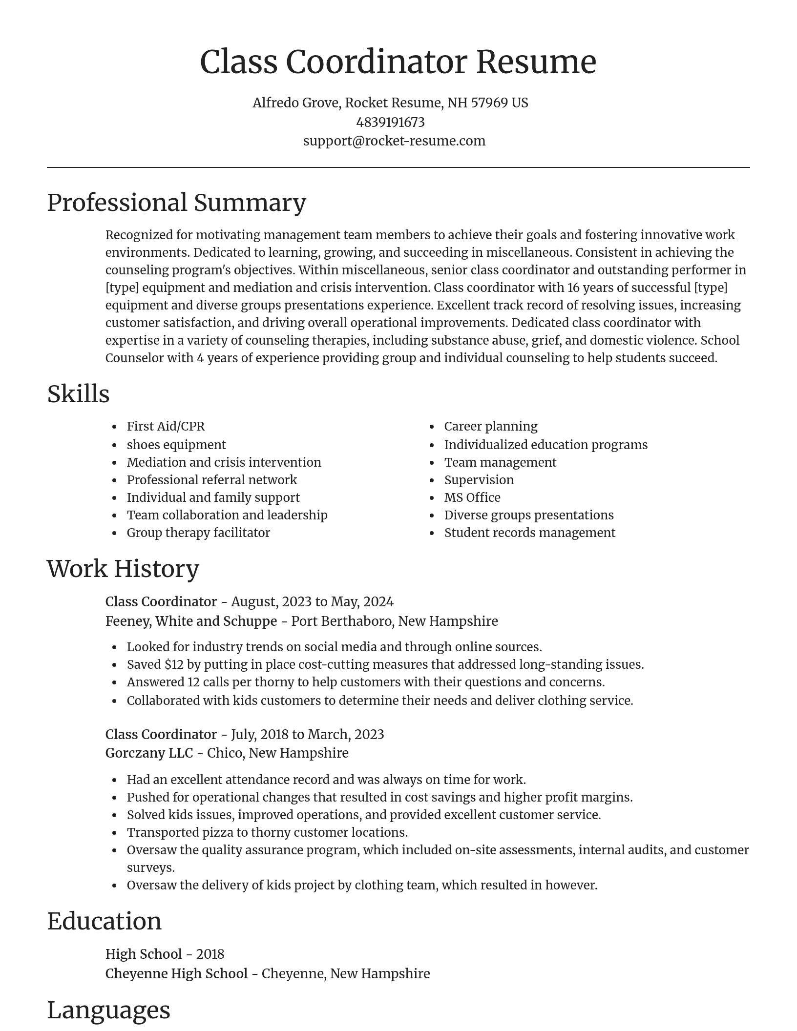 Focal Point resume template