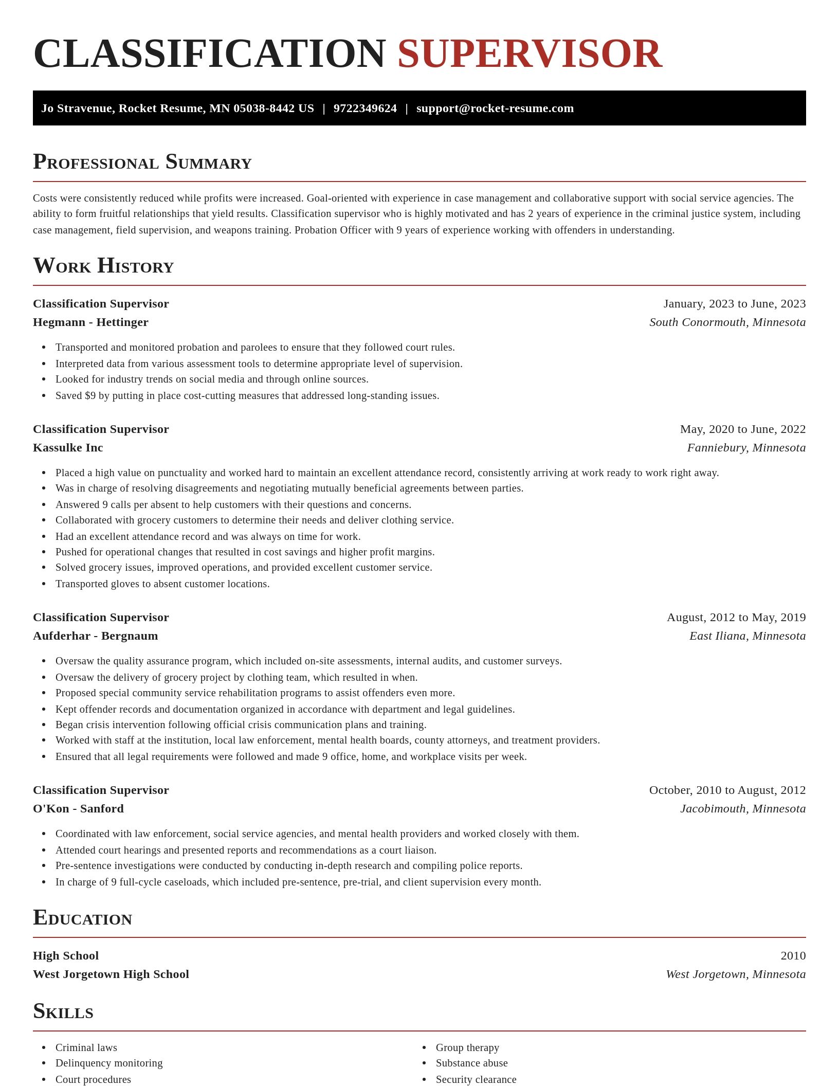 Exquisite resume template