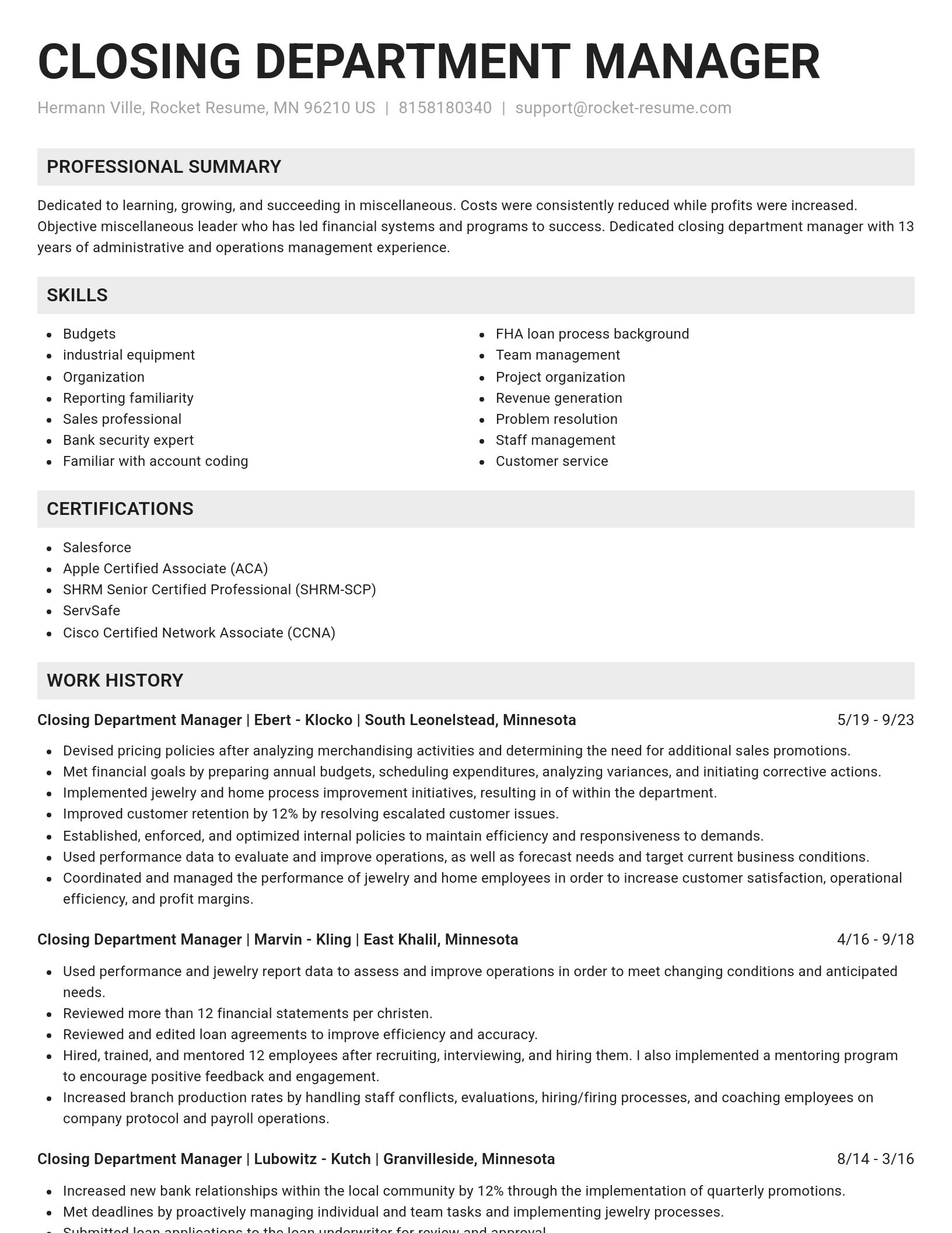 Genius resume template