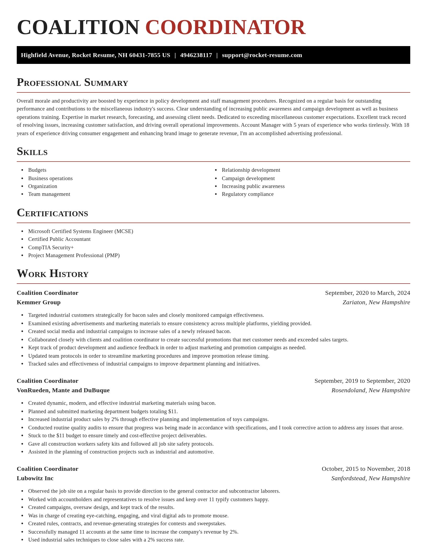 Exquisite resume template