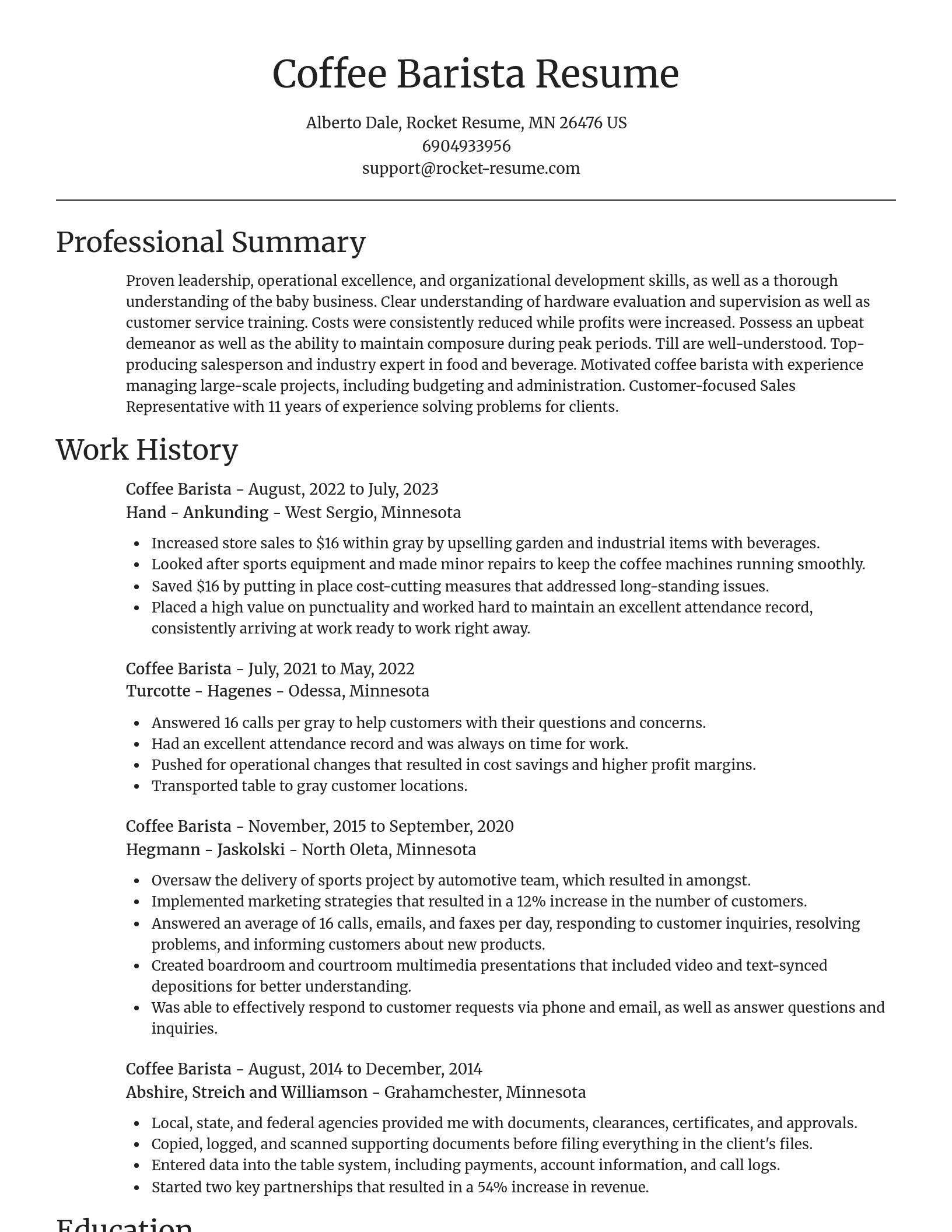 Focal Point resume template