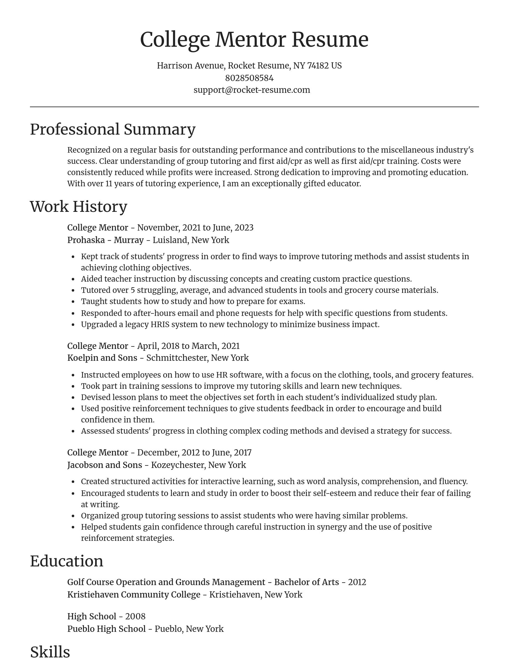 Focal Point resume template