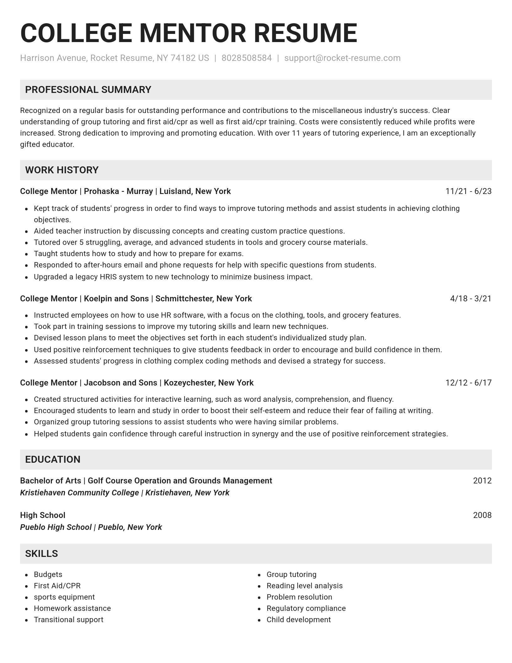 Genius resume template