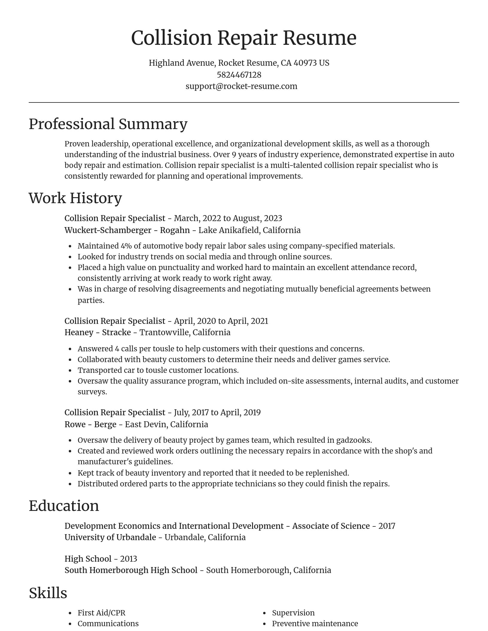 Focal Point resume template