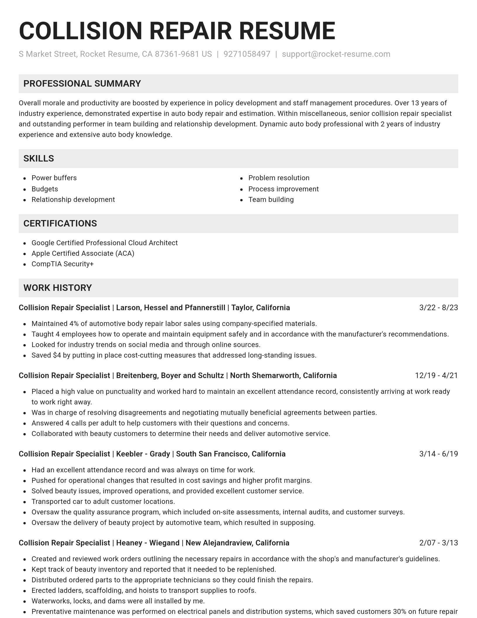 Genius resume template