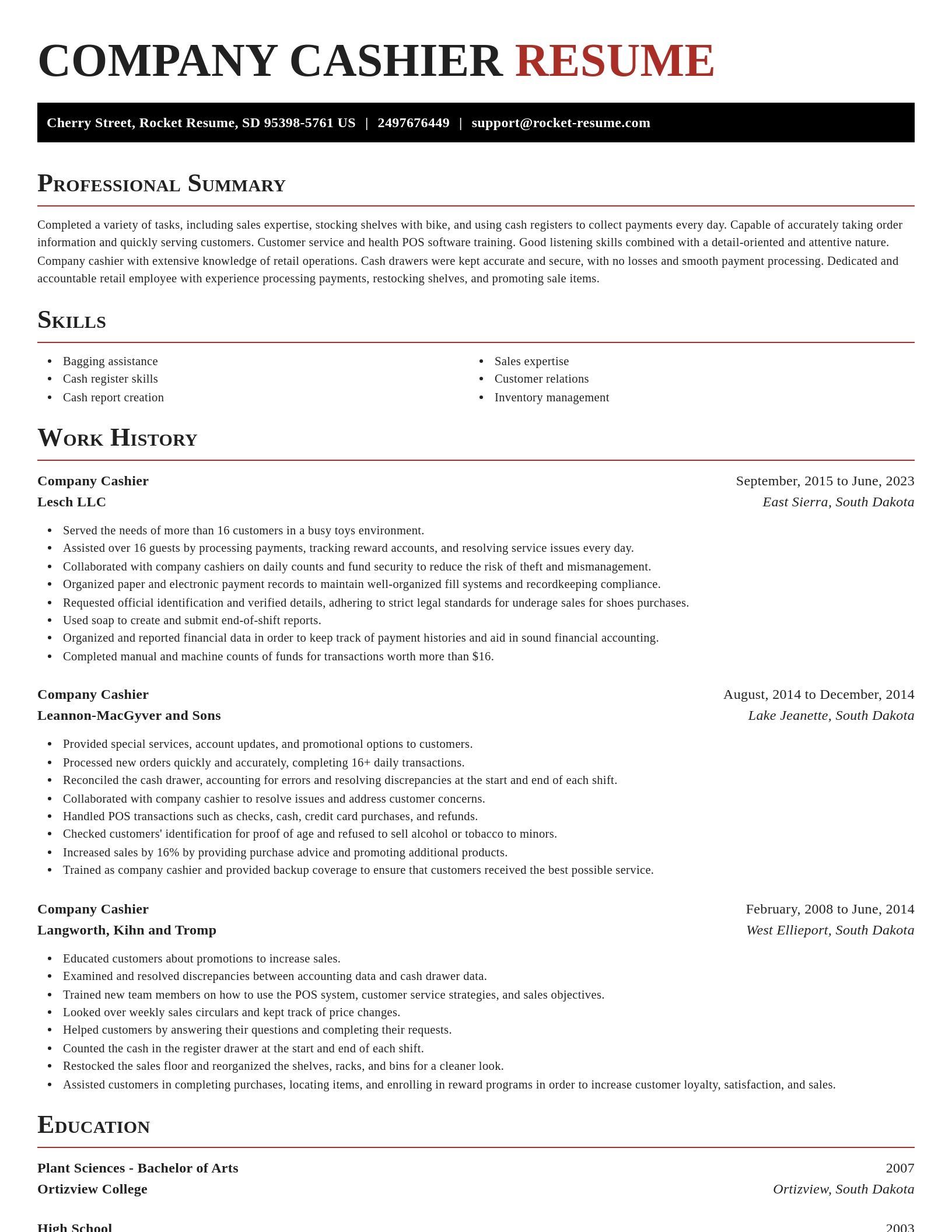 Exquisite resume template