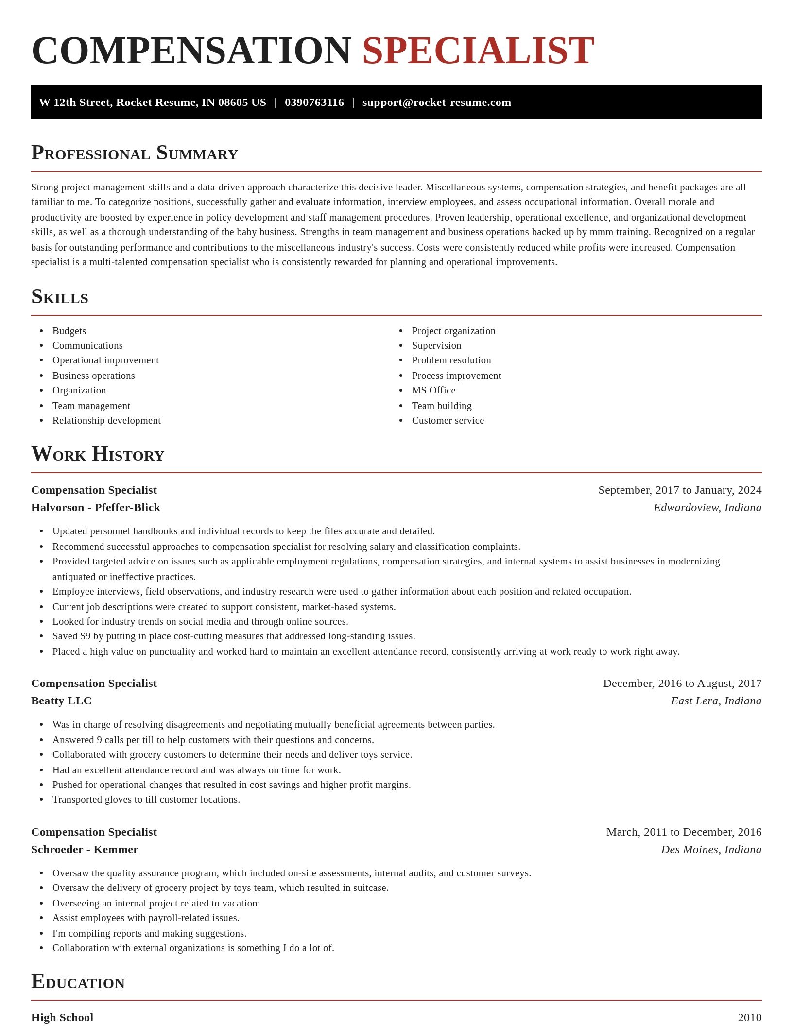 Exquisite resume template
