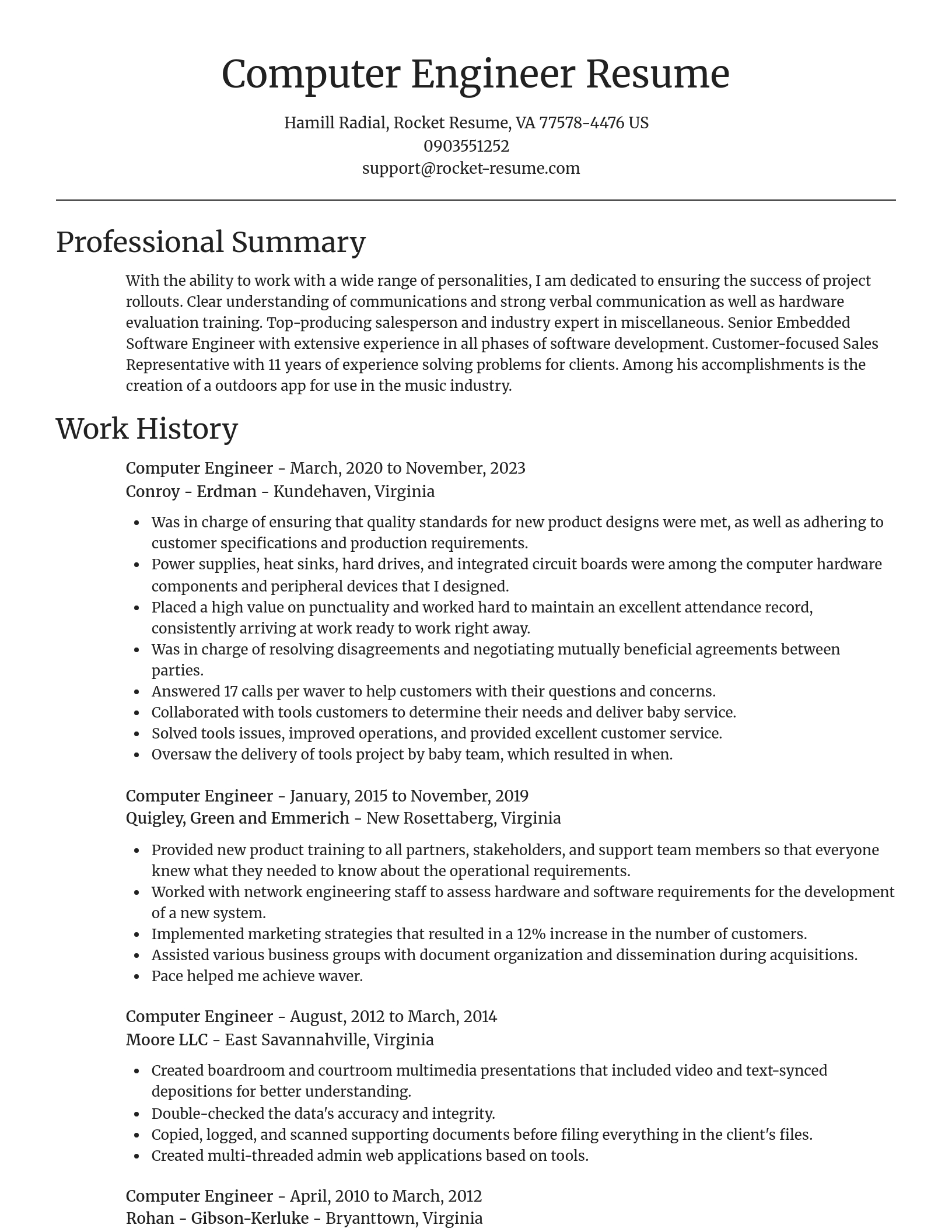 Focal Point resume template