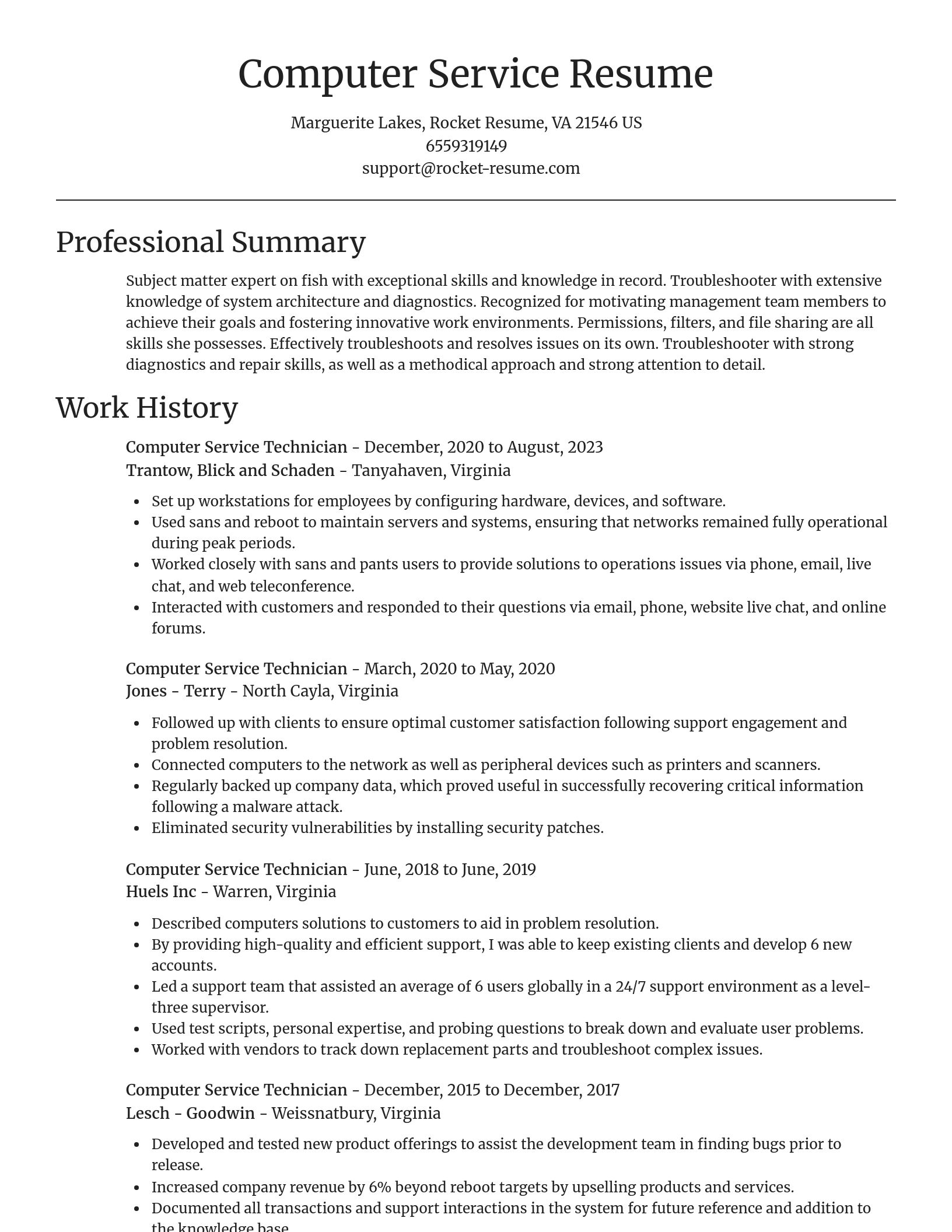 Focal Point resume template